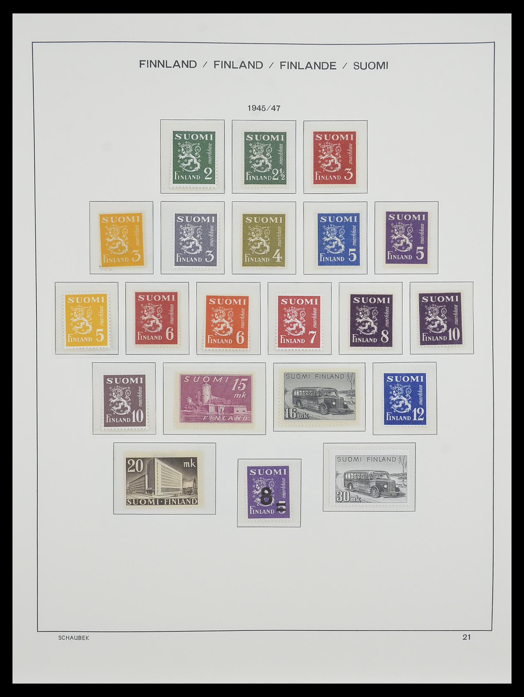 33547 031 - Postzegelverzameling 33547 Finland 1860-2000.
