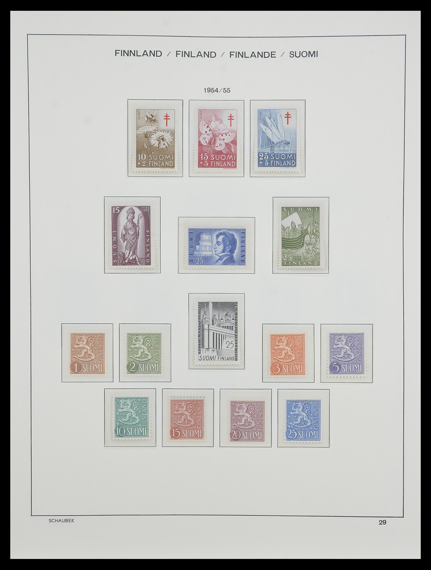 33547 039 - Postzegelverzameling 33547 Finland 1860-2000.