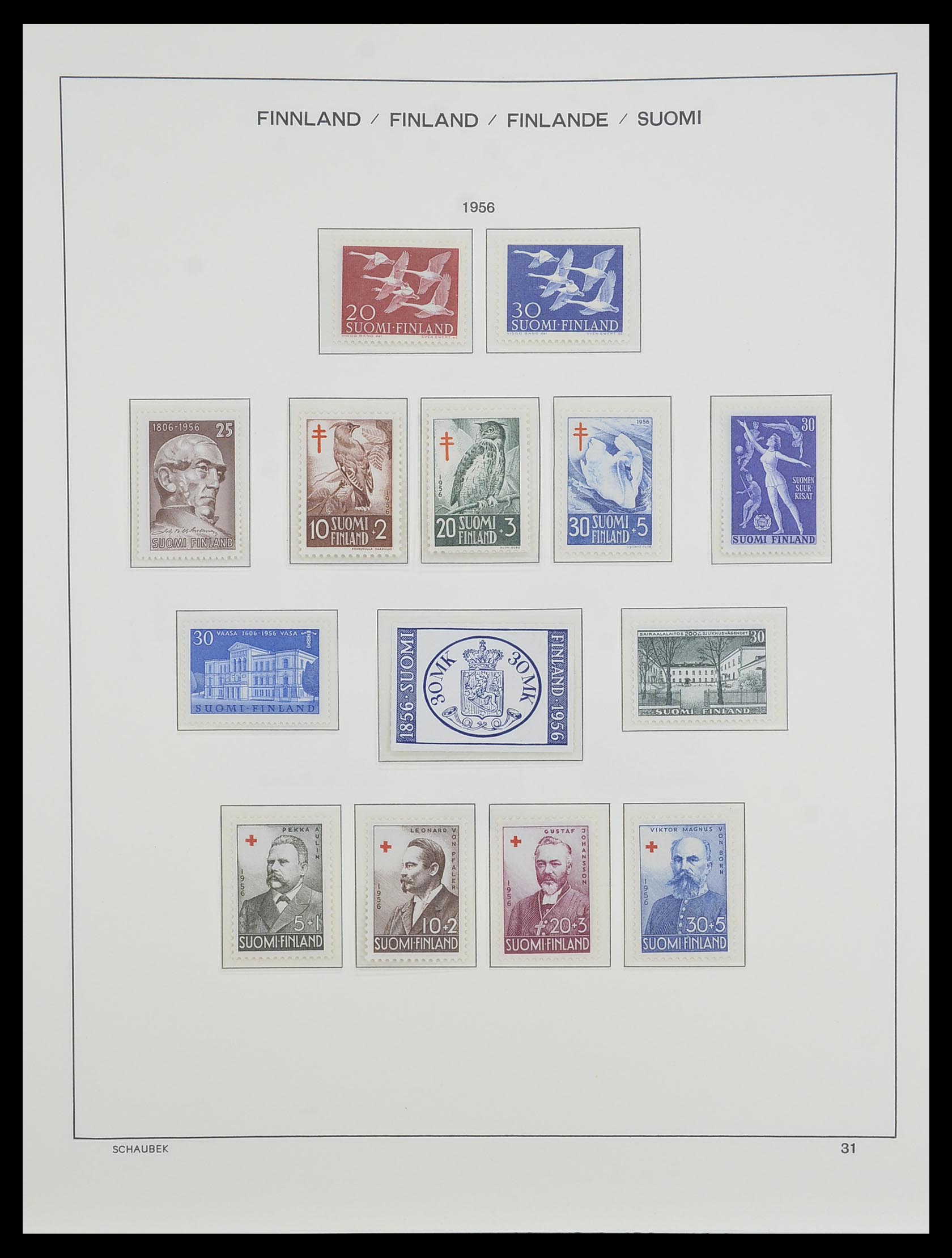 33547 041 - Postzegelverzameling 33547 Finland 1860-2000.