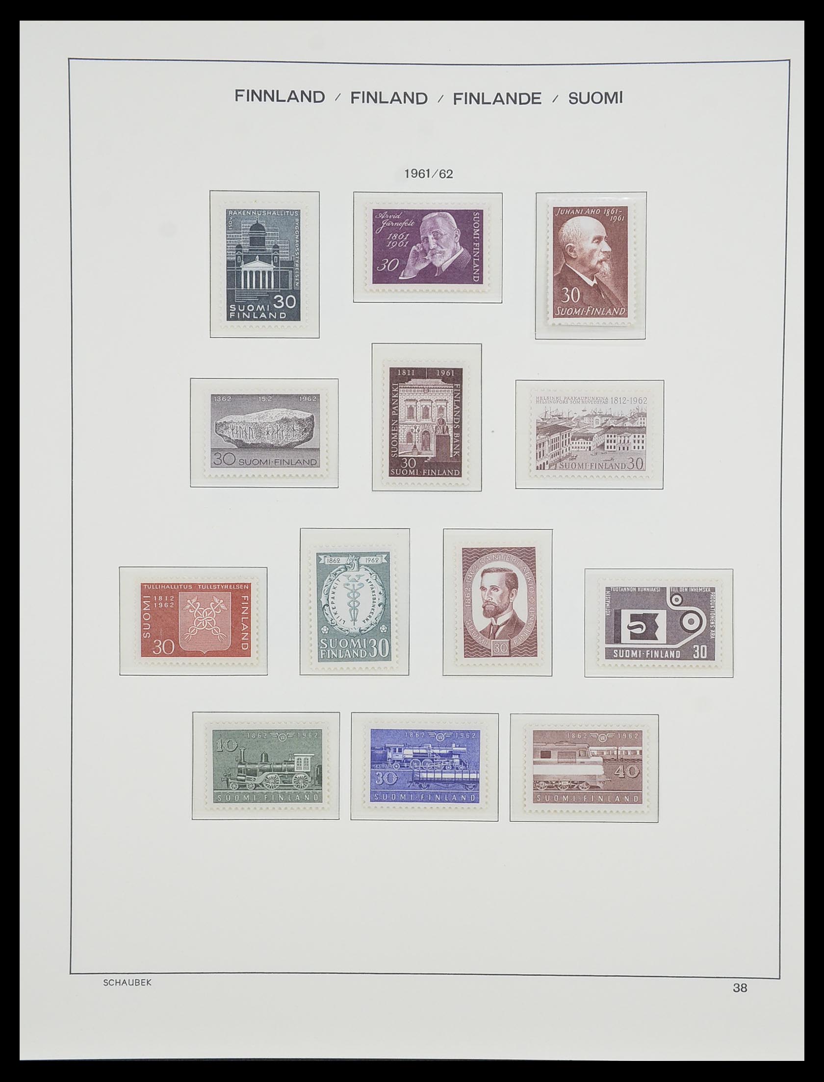 33547 048 - Postzegelverzameling 33547 Finland 1860-2000.