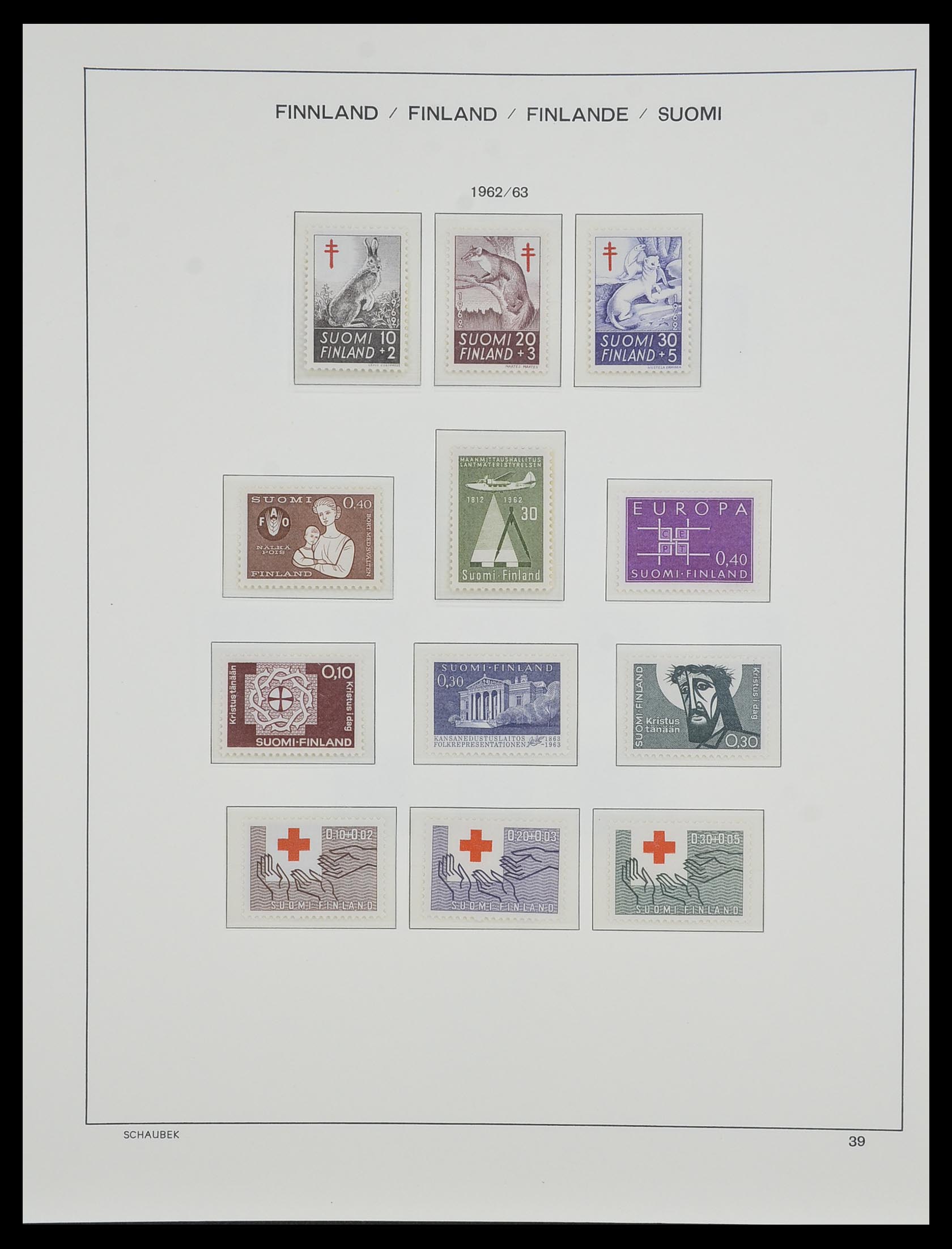 33547 049 - Postzegelverzameling 33547 Finland 1860-2000.
