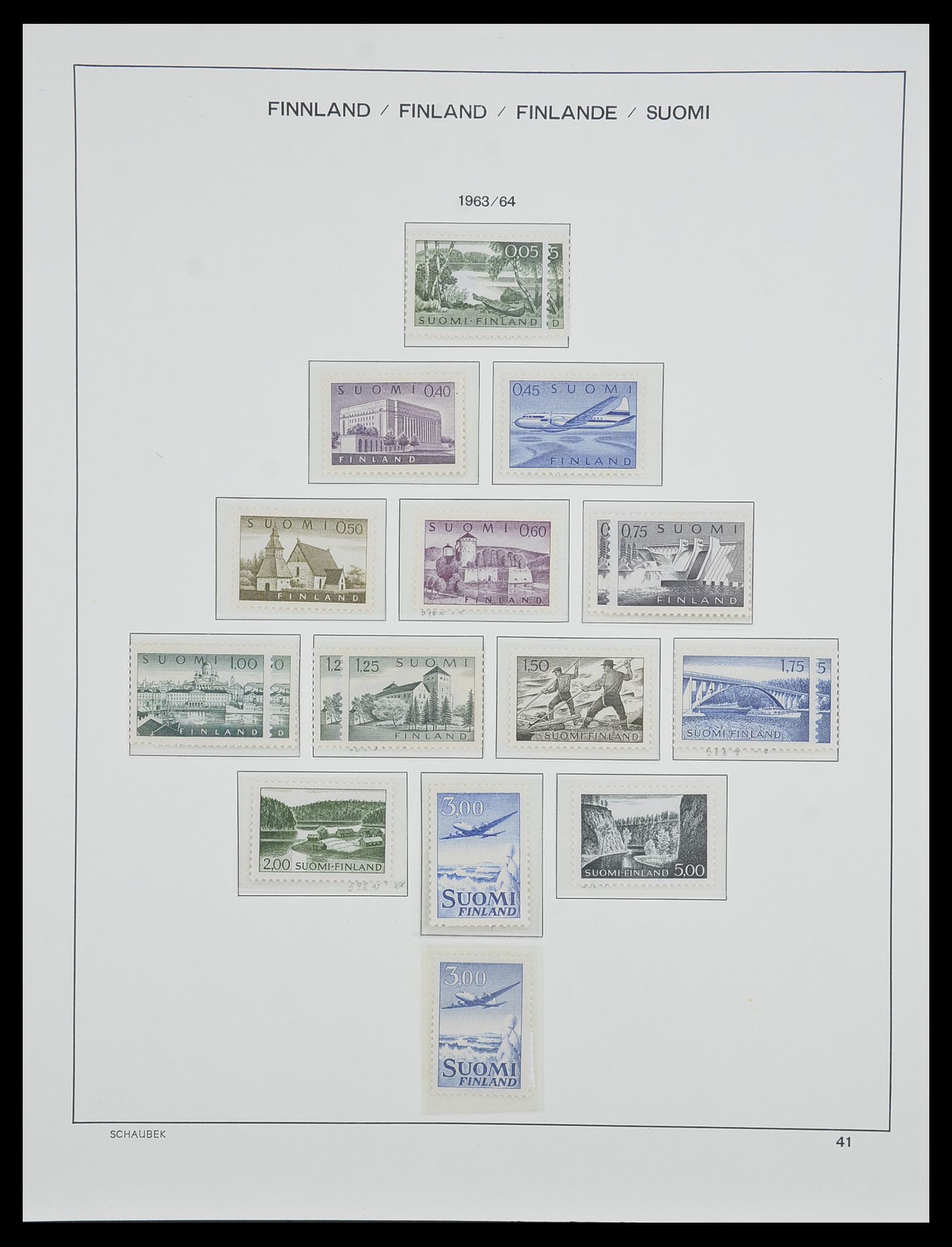 33547 051 - Postzegelverzameling 33547 Finland 1860-2000.