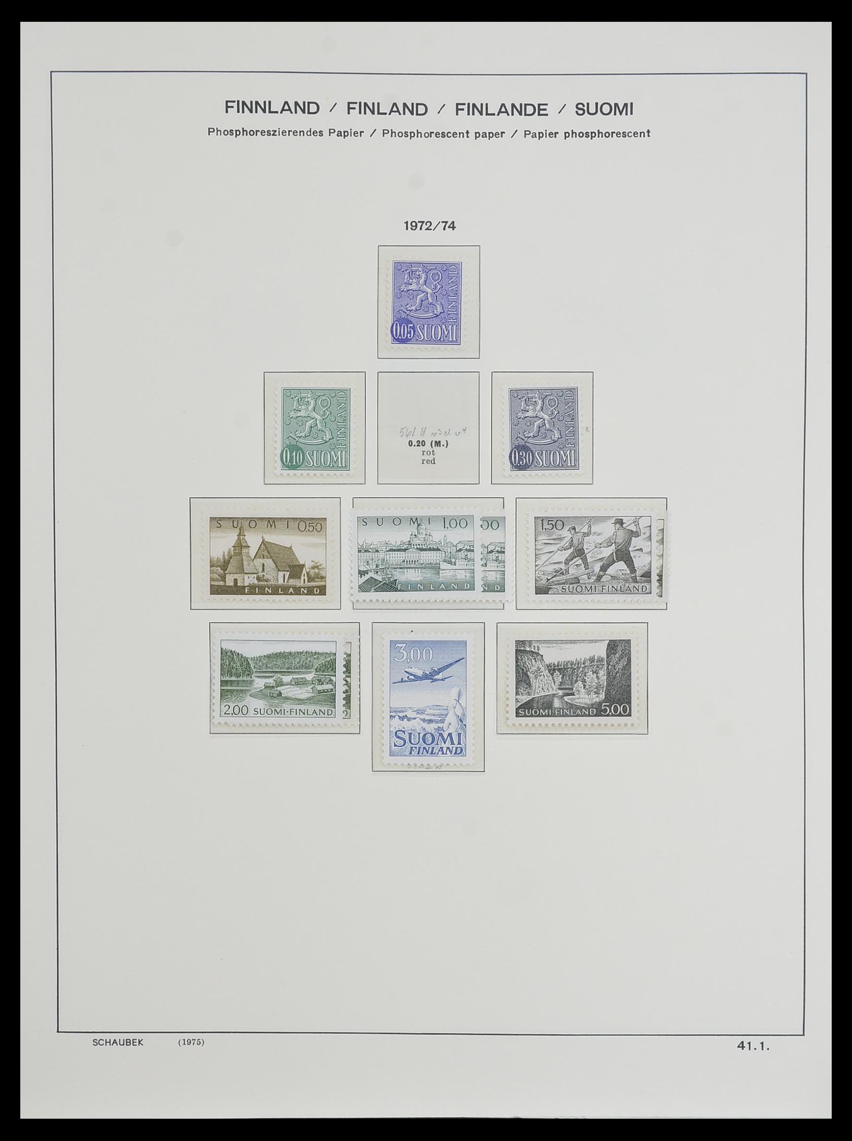 33547 052 - Postzegelverzameling 33547 Finland 1860-2000.