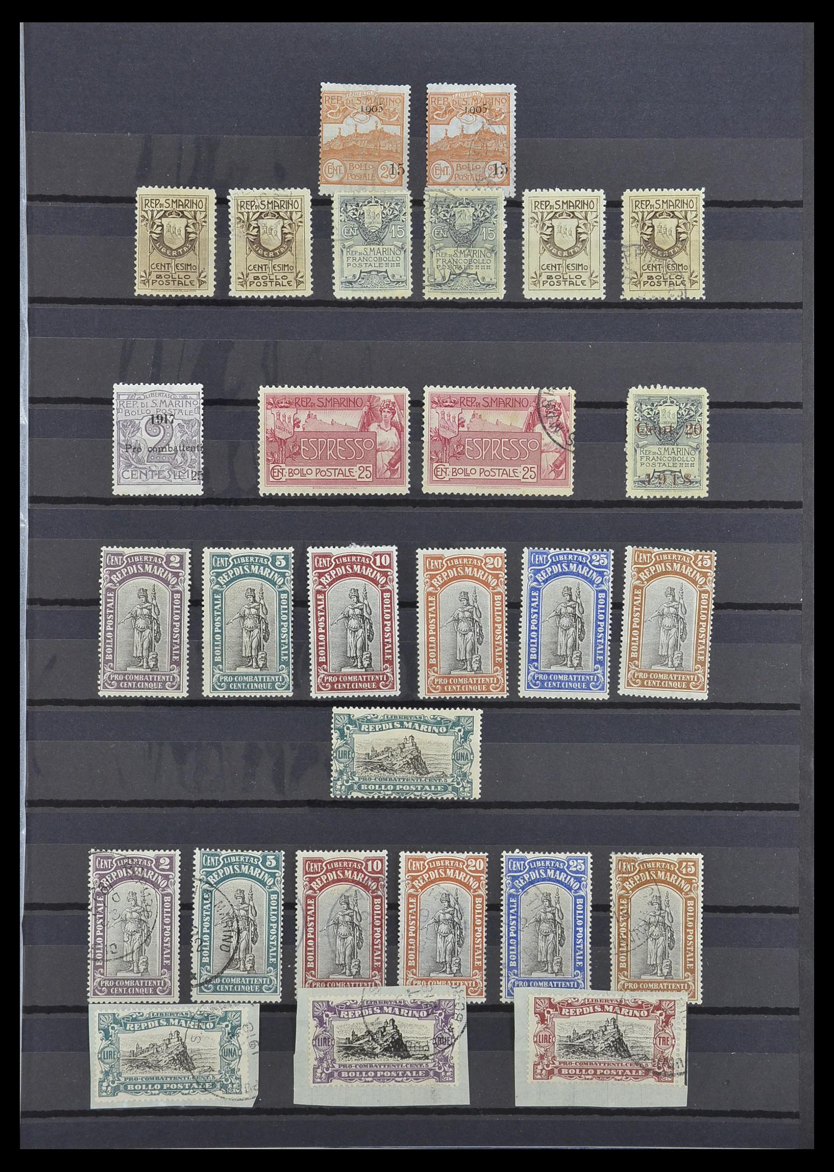 33549 003 - Stamp collection 33549 San Marino 1877-1944.