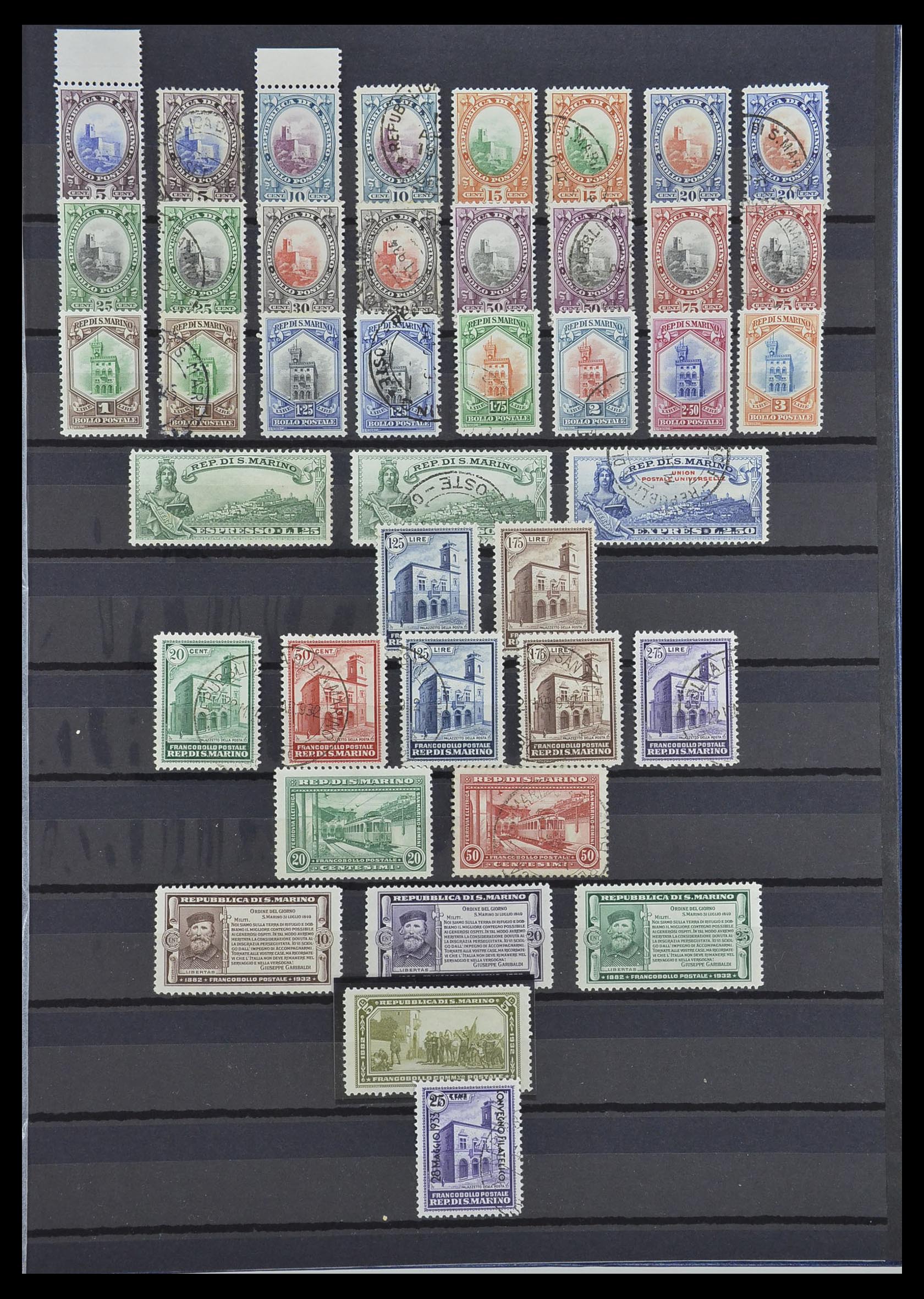 33549 007 - Stamp collection 33549 San Marino 1877-1944.
