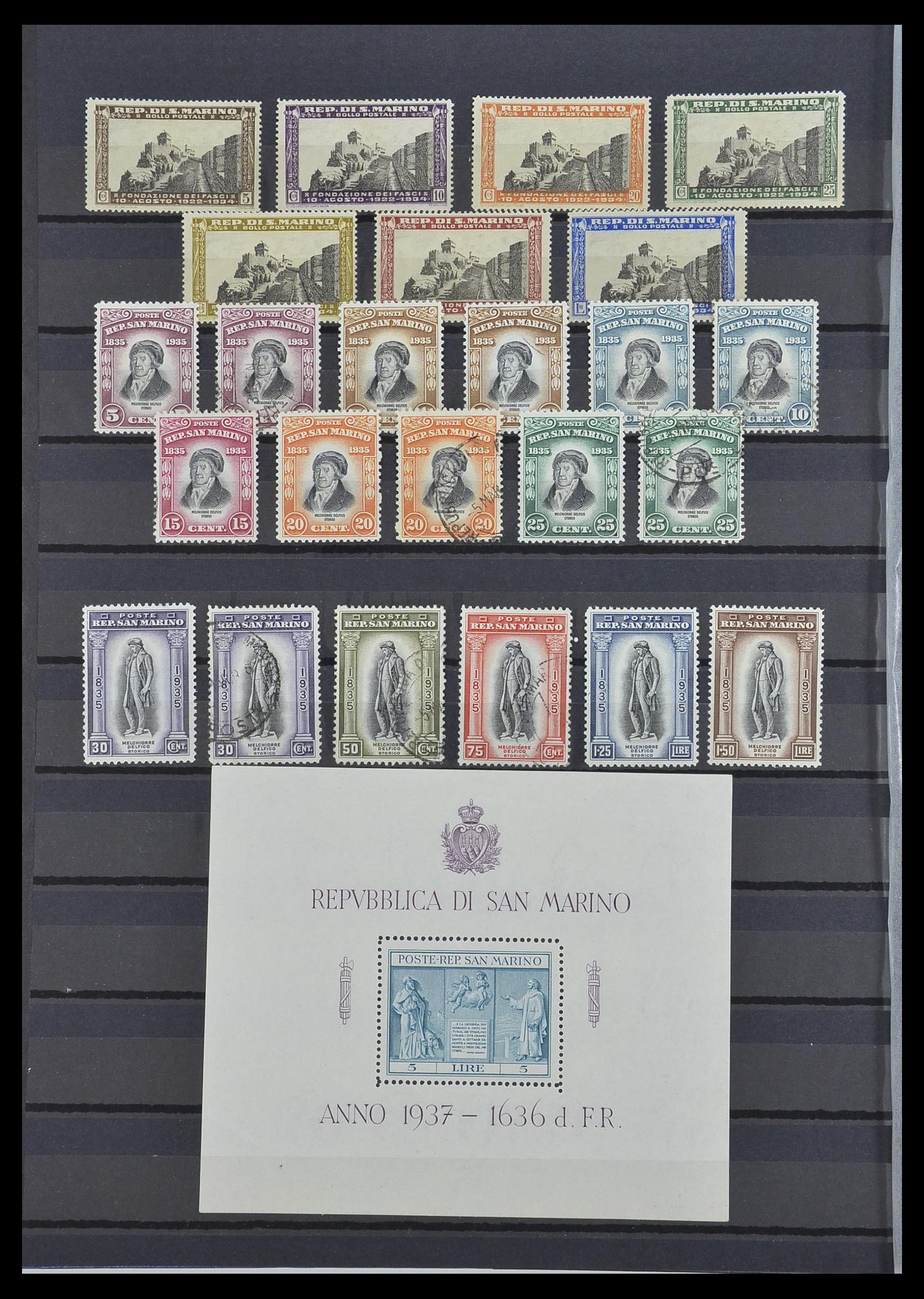 33549 008 - Postzegelverzameling 33549 San Marino 1877-1944.
