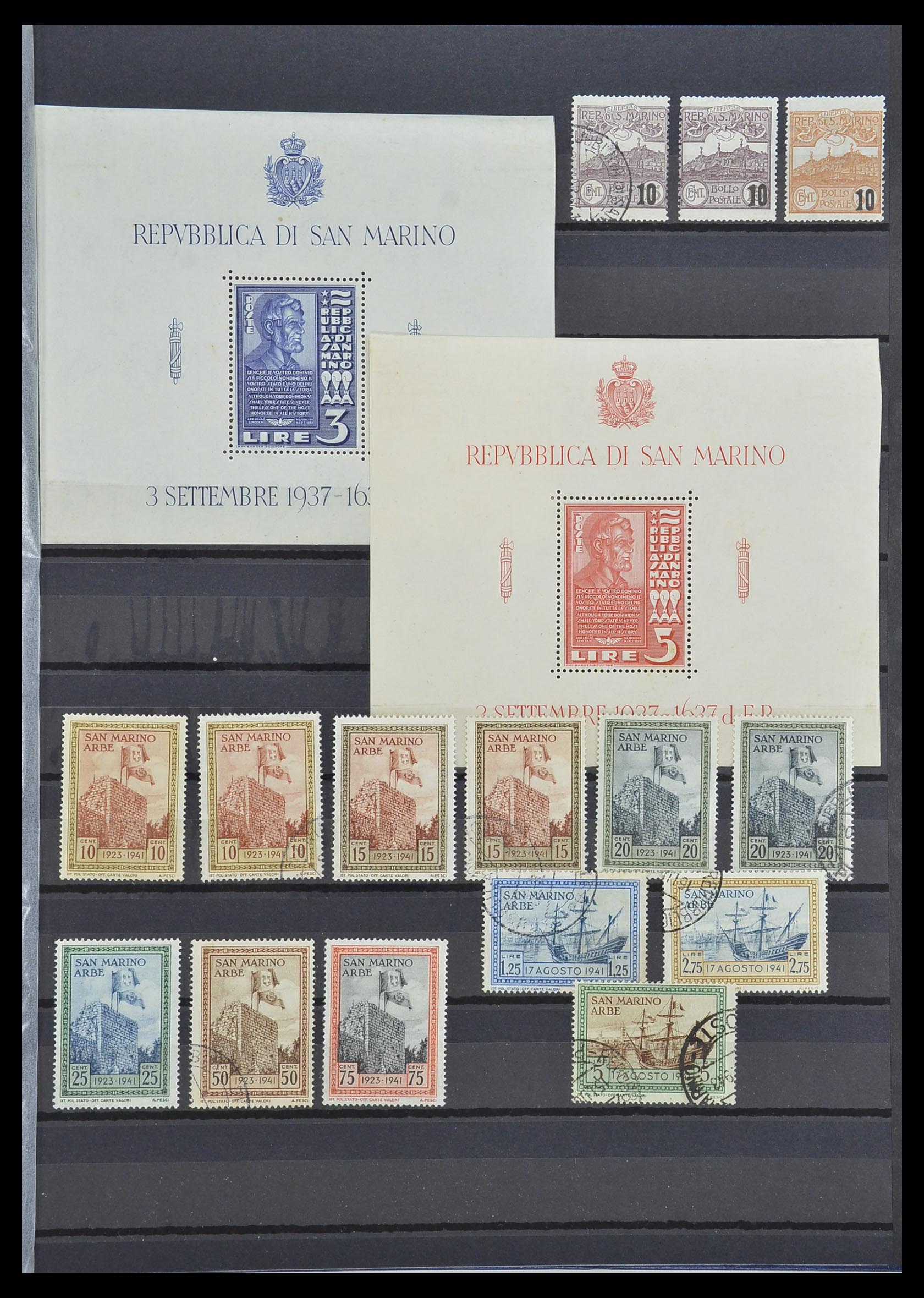 33549 009 - Postzegelverzameling 33549 San Marino 1877-1944.