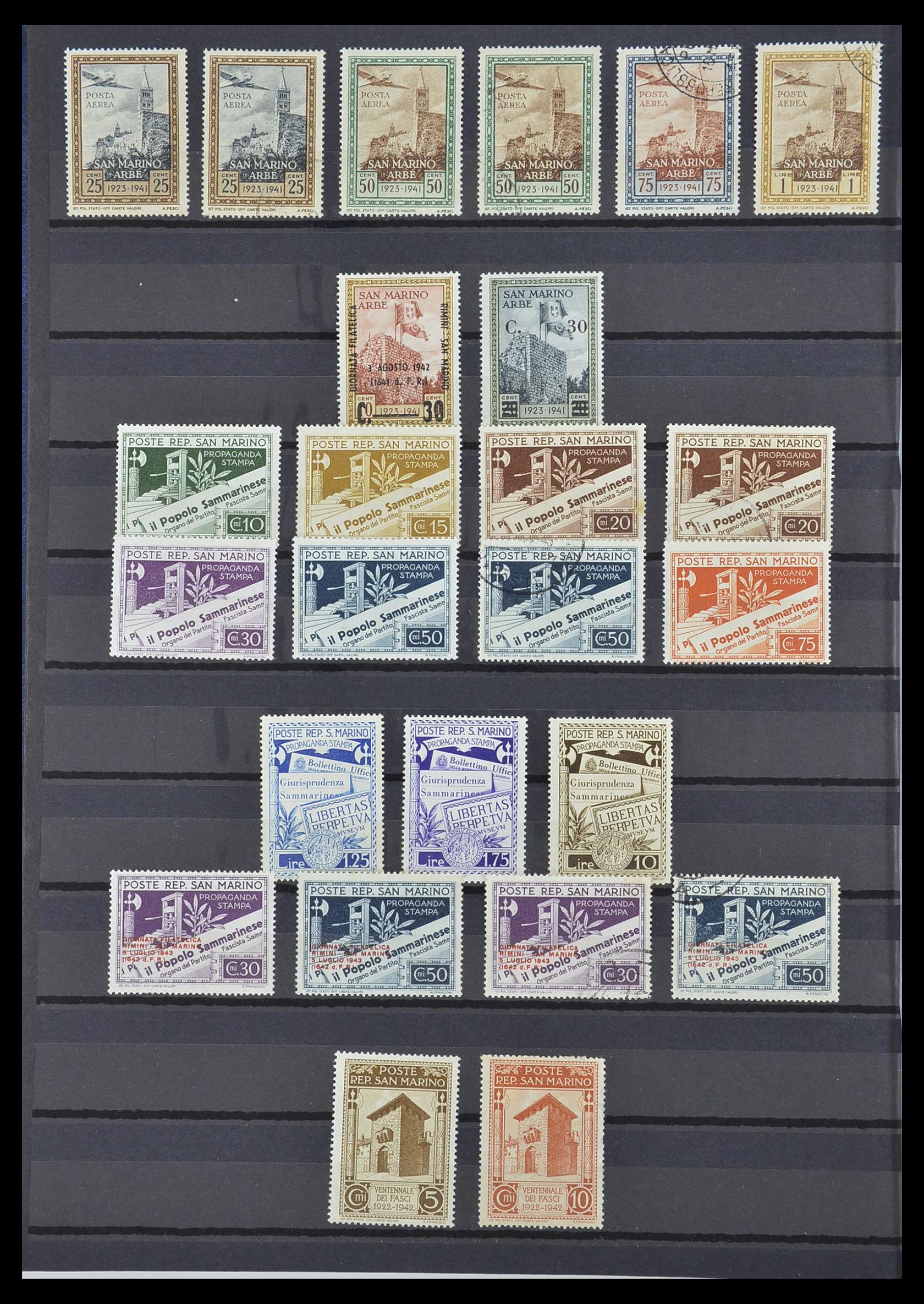 33549 010 - Stamp collection 33549 San Marino 1877-1944.