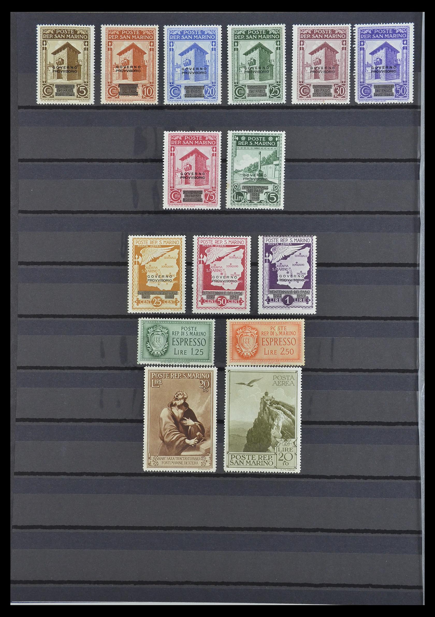 33549 012 - Postzegelverzameling 33549 San Marino 1877-1944.