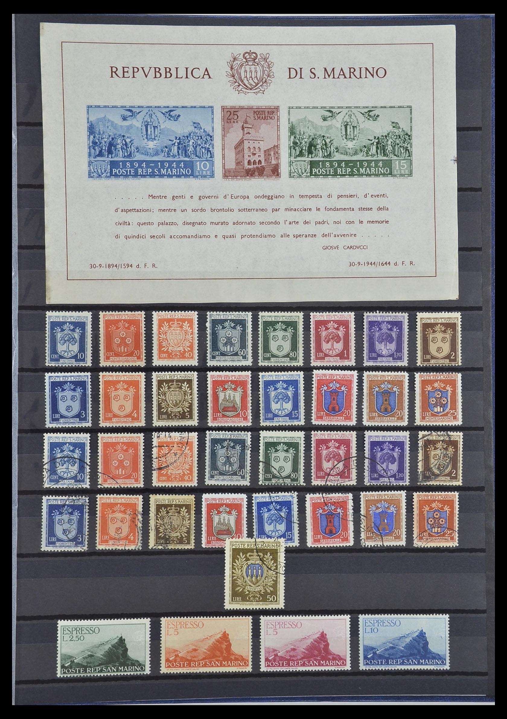 33549 013 - Postzegelverzameling 33549 San Marino 1877-1944.