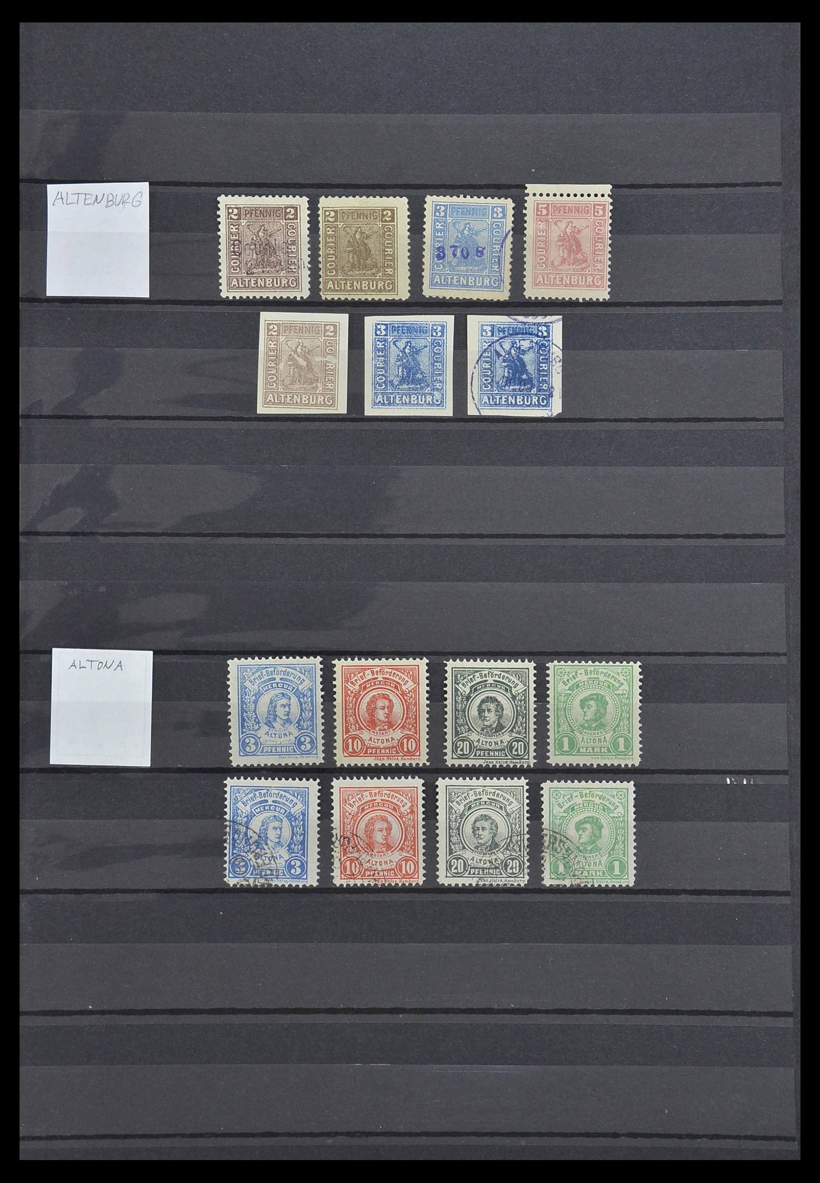 33552 001 - Stamp collection 33552 Germany local post 1880-1905.