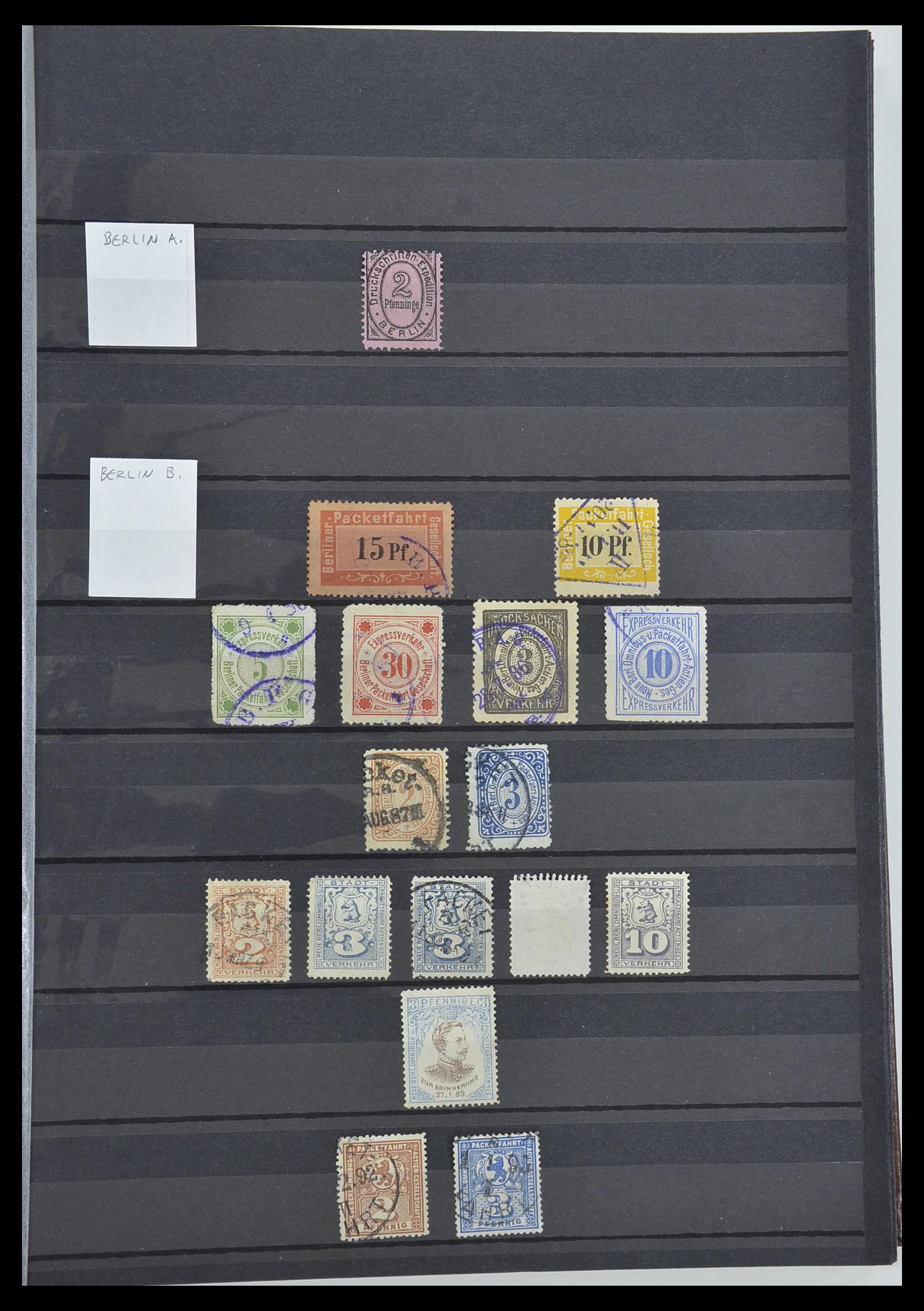 33552 003 - Postzegelverzameling 33552 Duitsland stadspost 1880-1905.