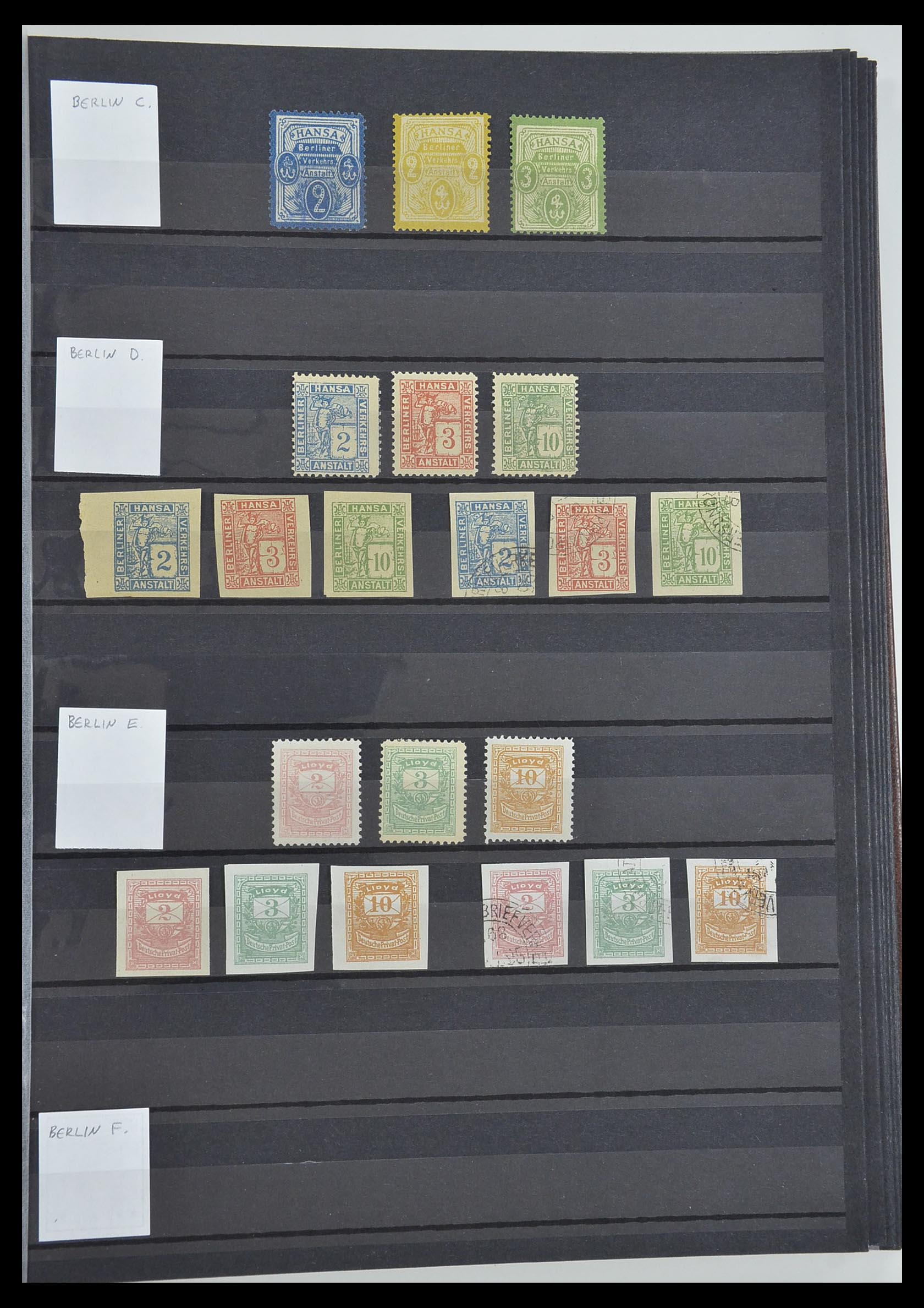 33552 005 - Postzegelverzameling 33552 Duitsland stadspost 1880-1905.