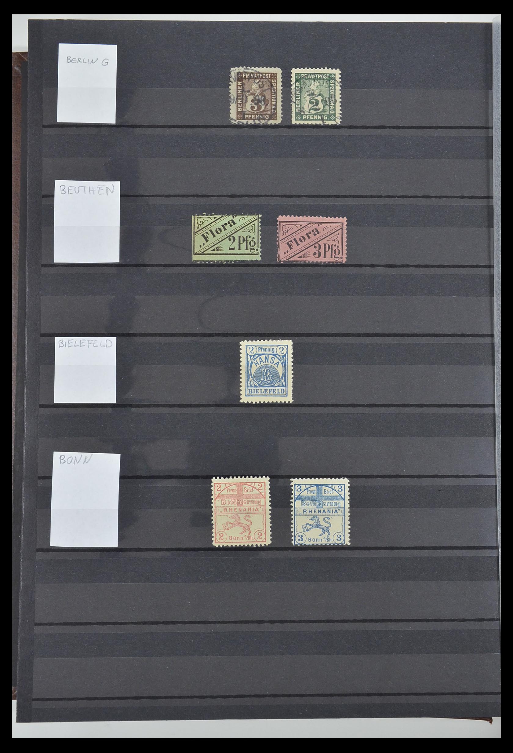 33552 006 - Postzegelverzameling 33552 Duitsland stadspost 1880-1905.