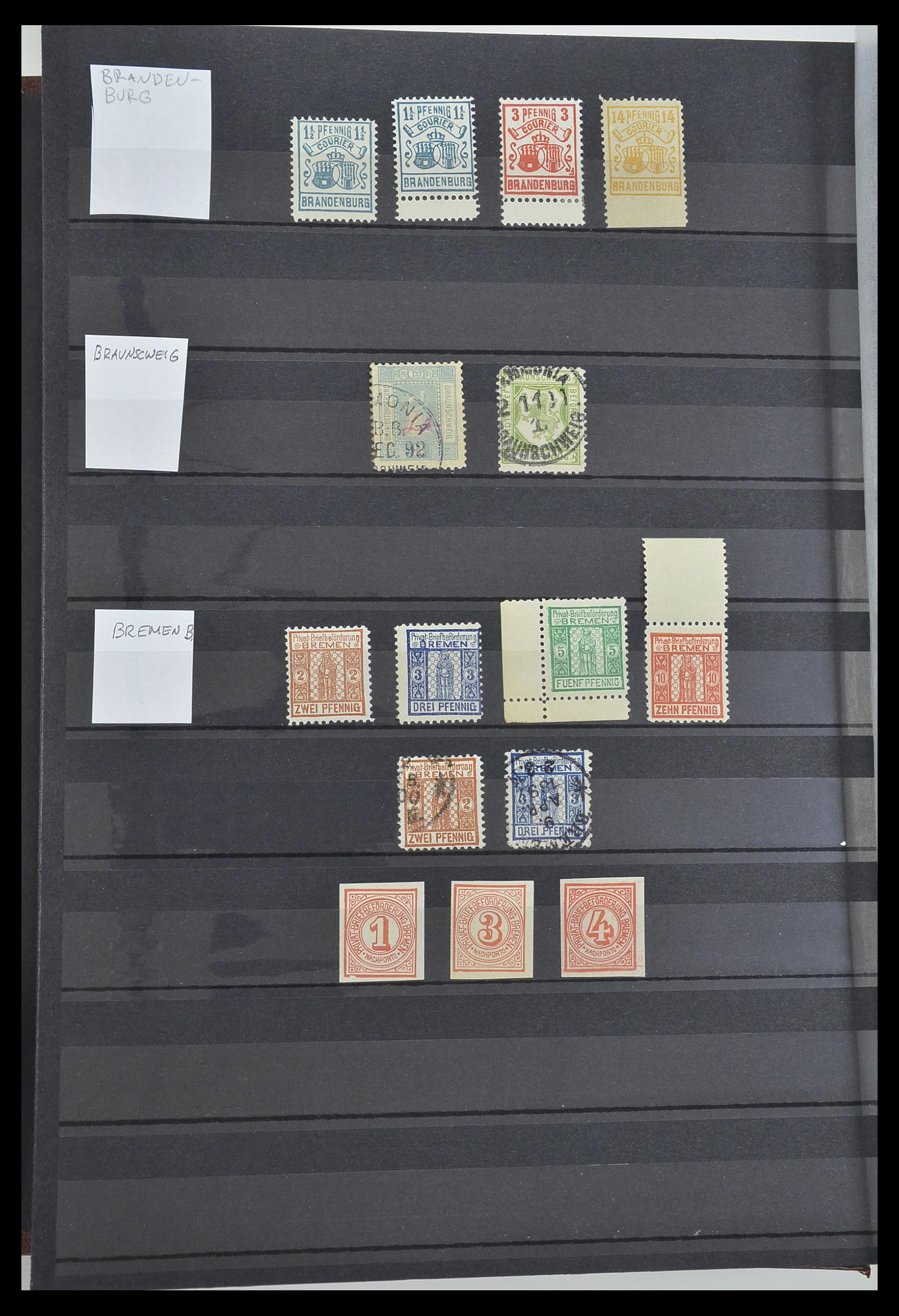 33552 008 - Postzegelverzameling 33552 Duitsland stadspost 1880-1905.