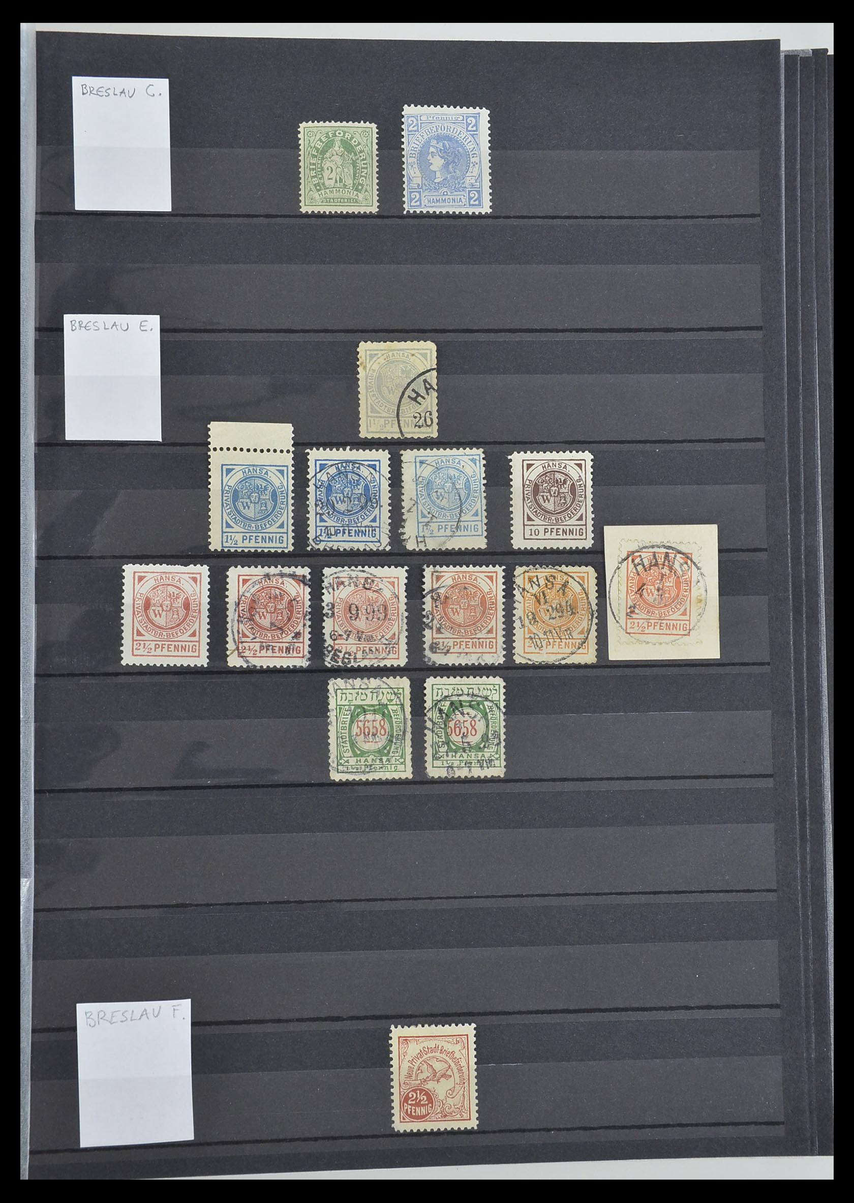 33552 009 - Postzegelverzameling 33552 Duitsland stadspost 1880-1905.