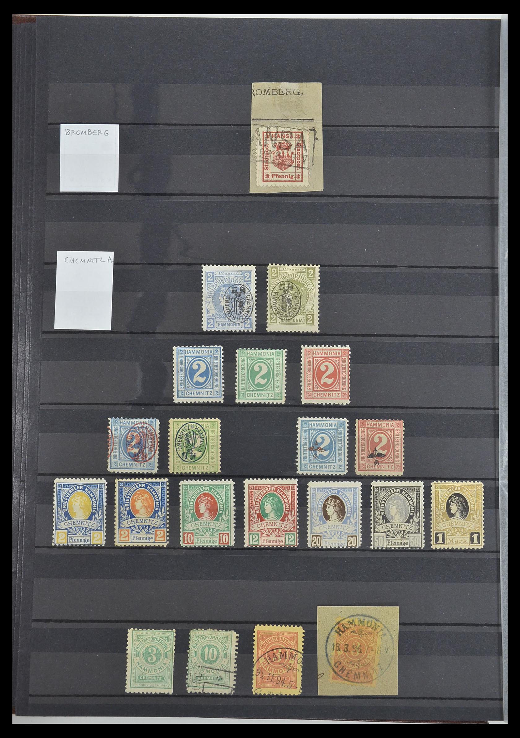 33552 010 - Postzegelverzameling 33552 Duitsland stadspost 1880-1905.