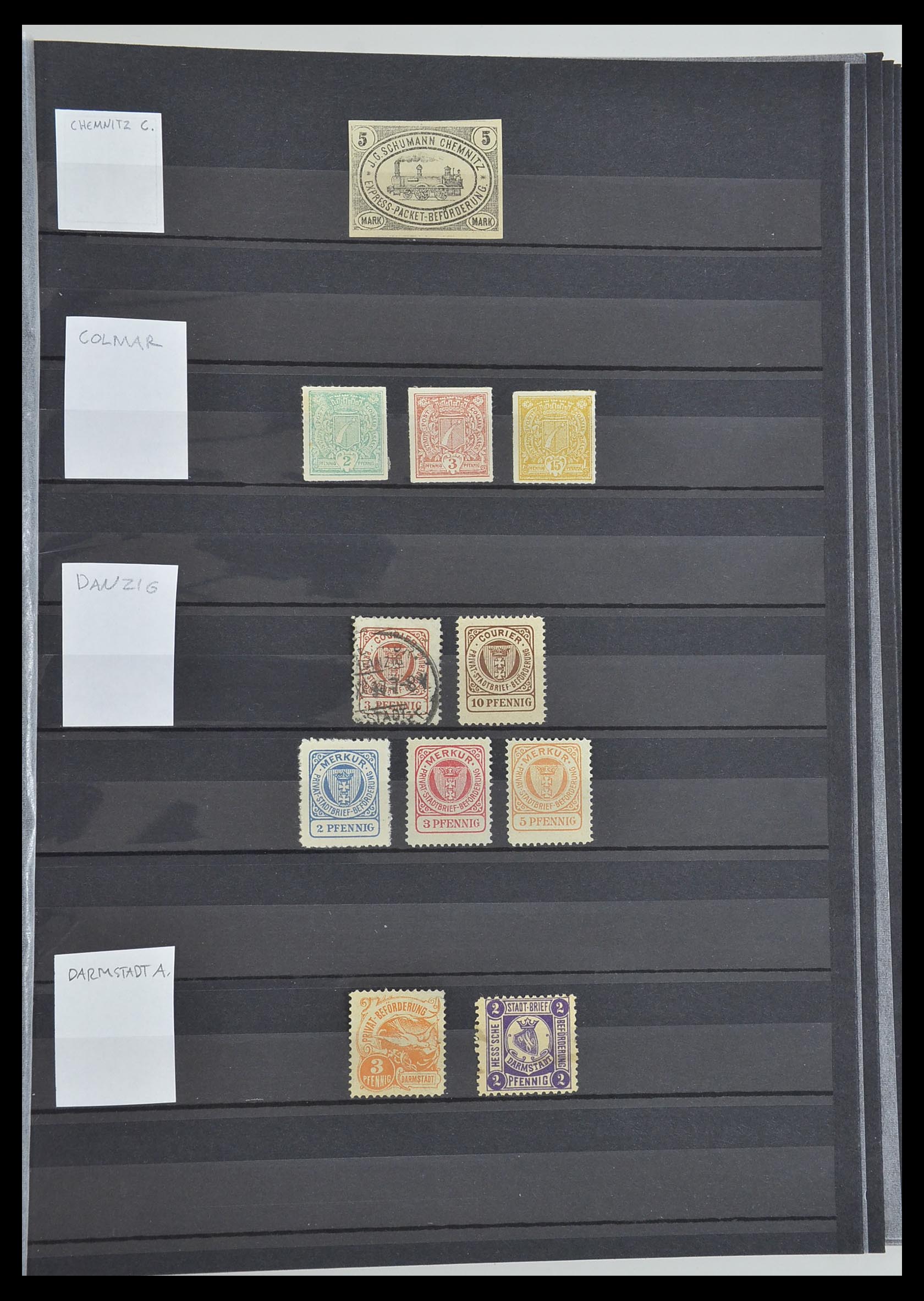 33552 011 - Postzegelverzameling 33552 Duitsland stadspost 1880-1905.