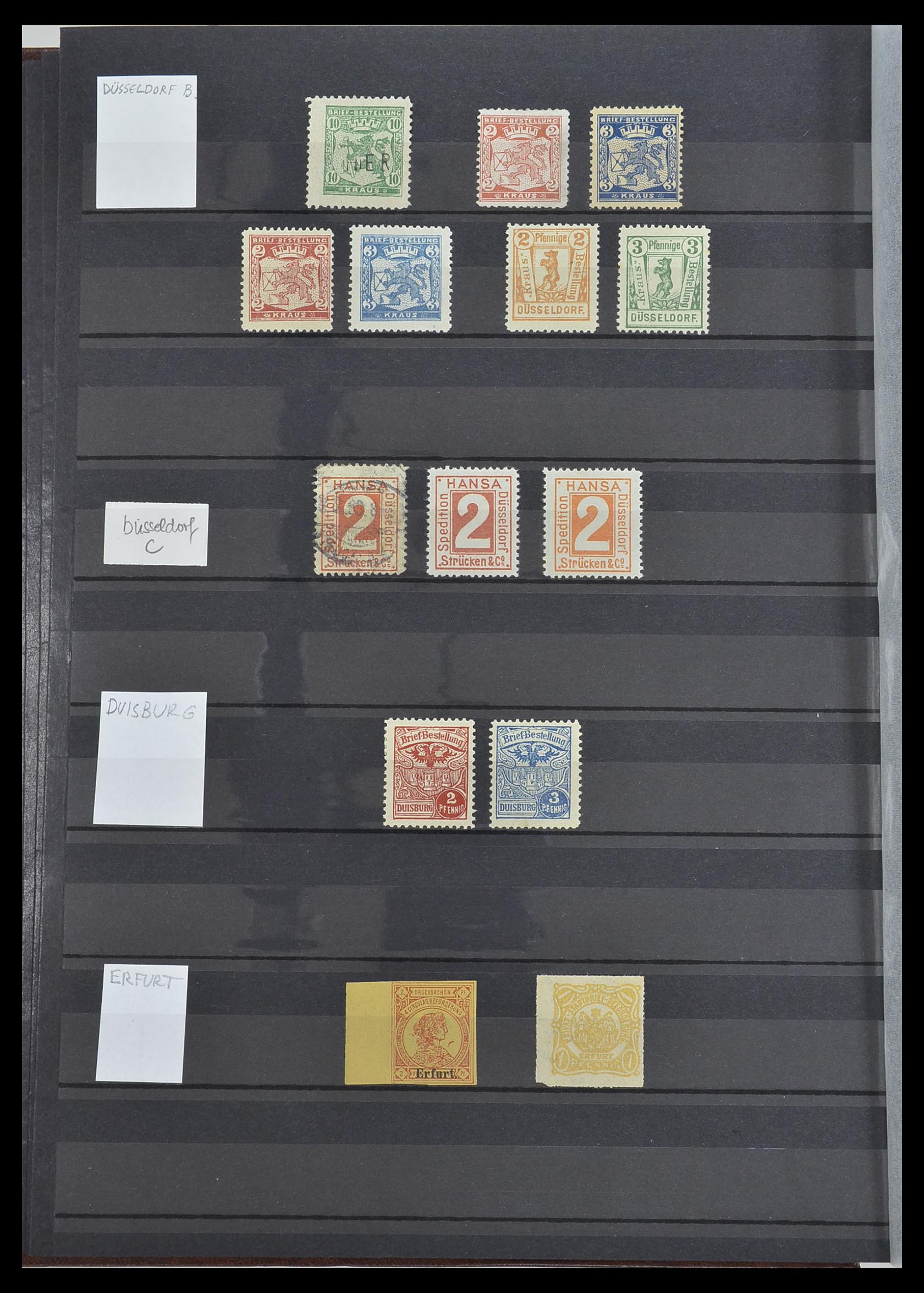 33552 014 - Postzegelverzameling 33552 Duitsland stadspost 1880-1905.