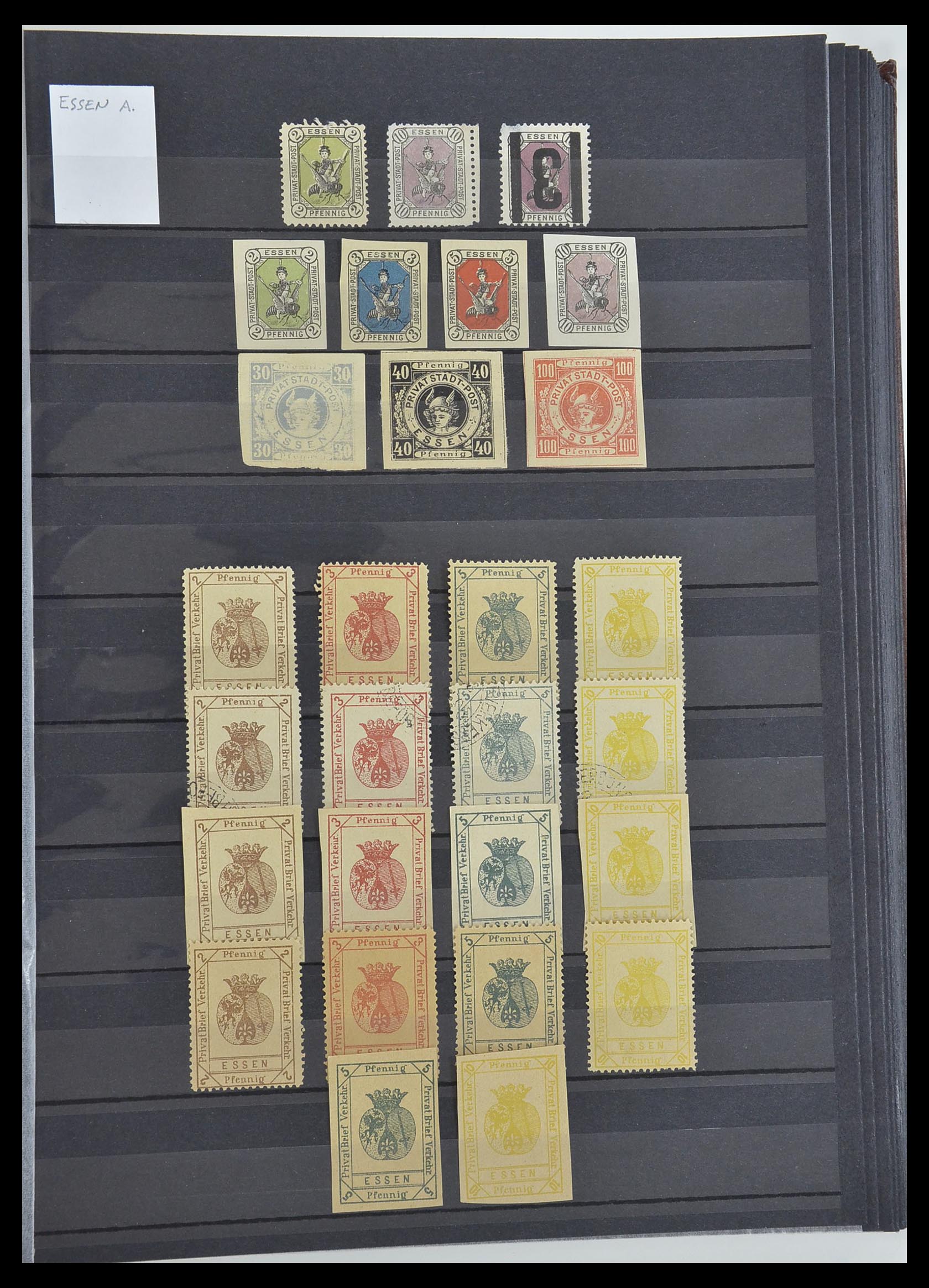 33552 015 - Stamp collection 33552 Germany local post 1880-1905.