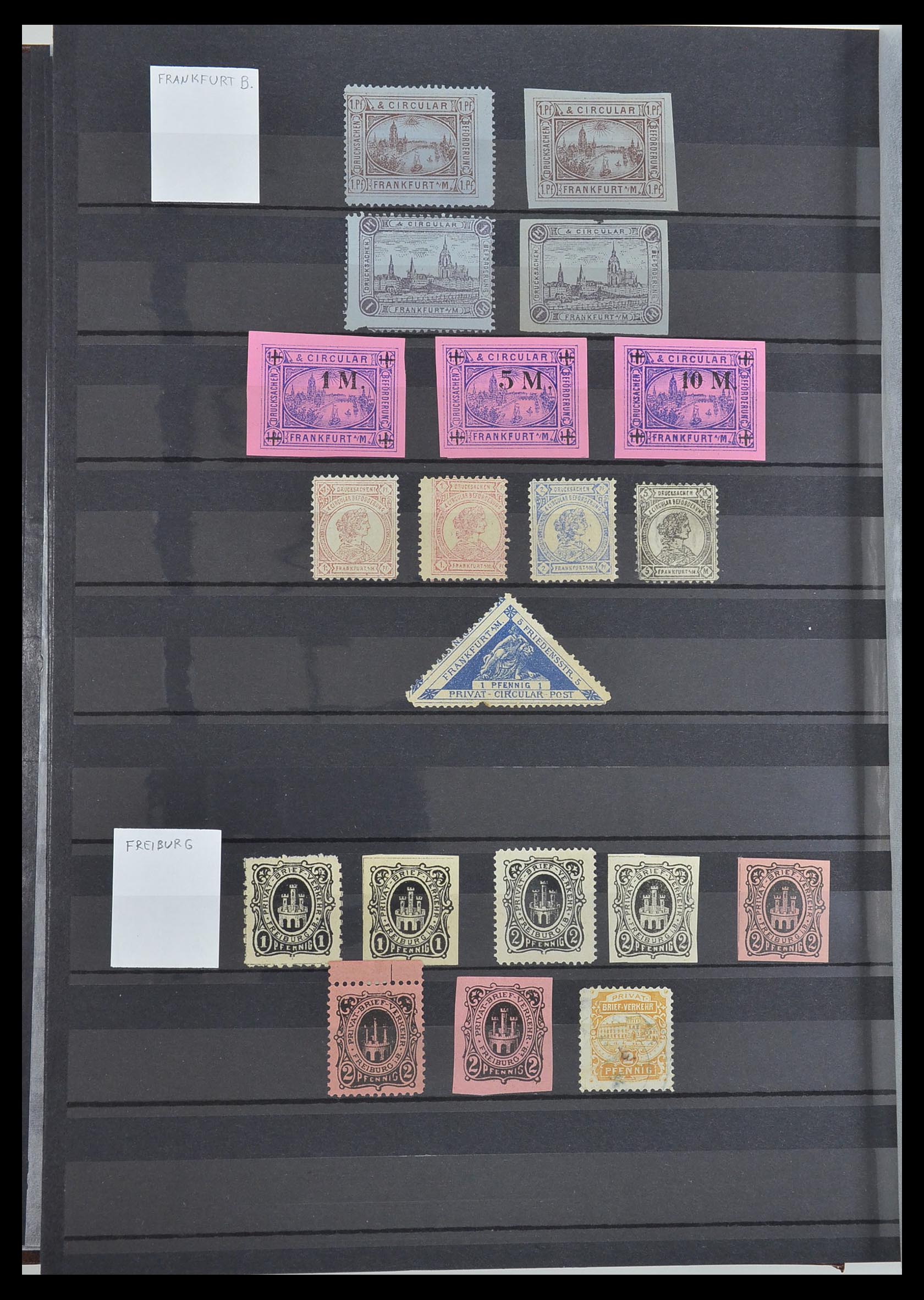 33552 018 - Postzegelverzameling 33552 Duitsland stadspost 1880-1905.