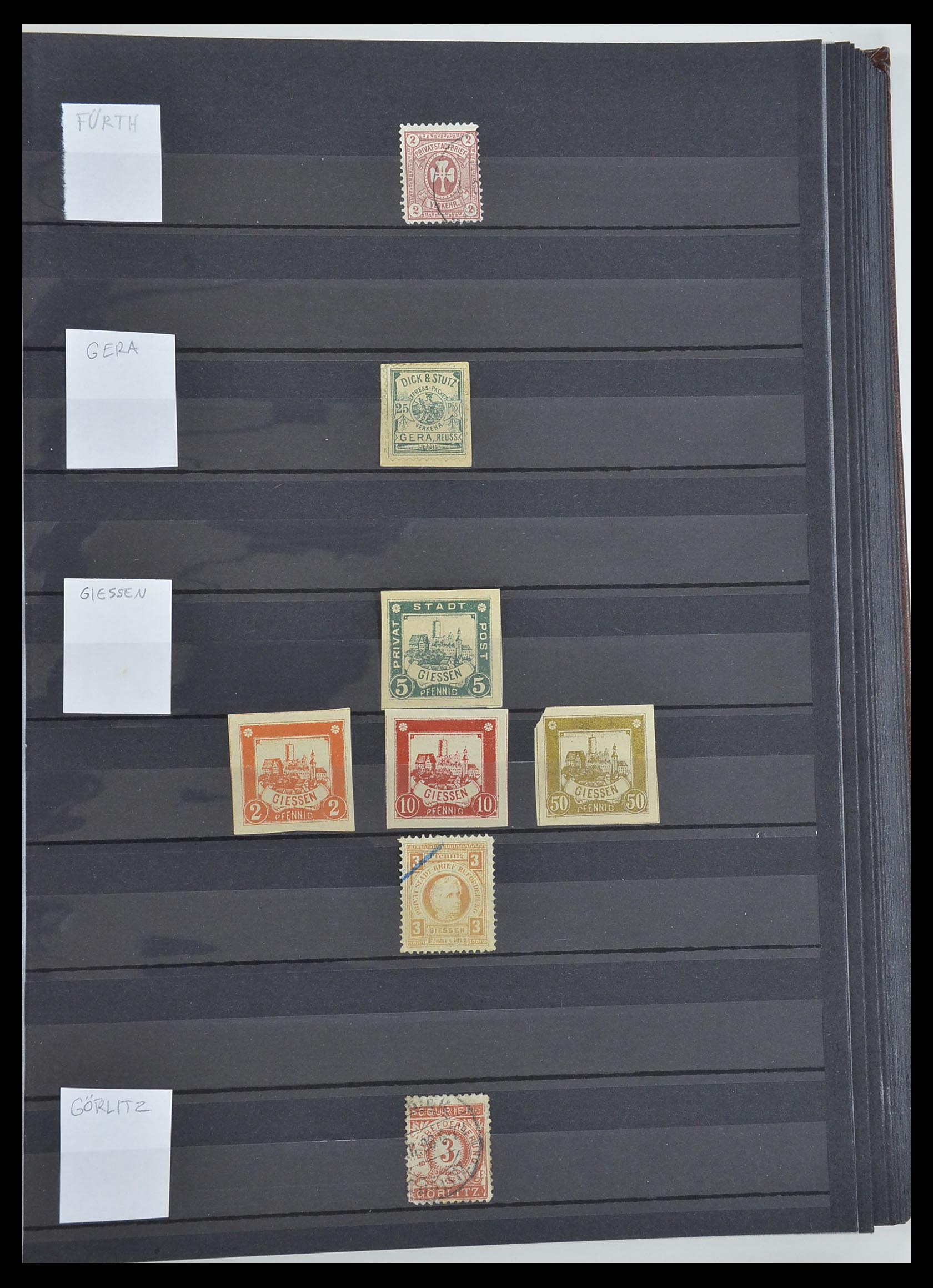 33552 019 - Postzegelverzameling 33552 Duitsland stadspost 1880-1905.