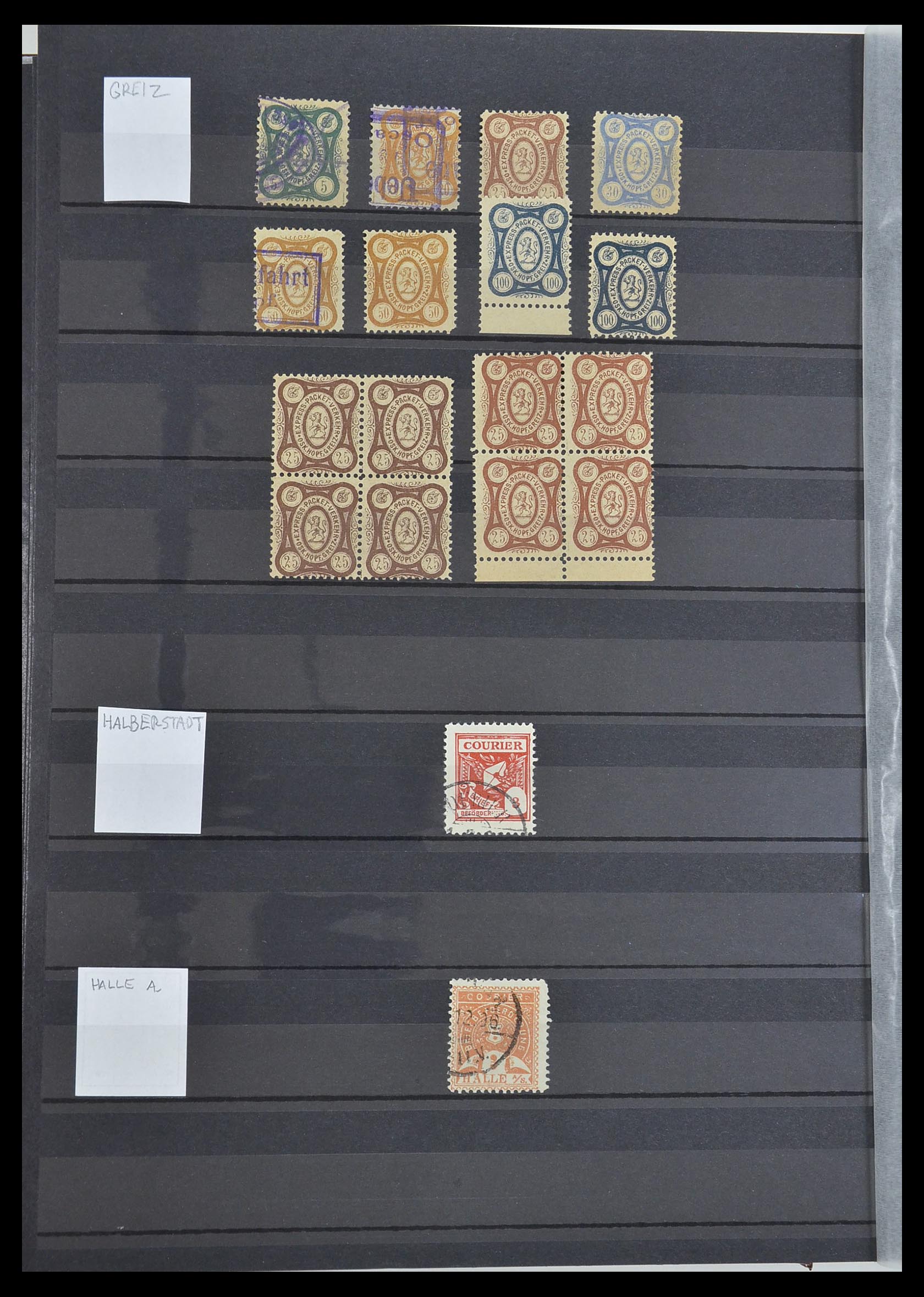 33552 020 - Postzegelverzameling 33552 Duitsland stadspost 1880-1905.