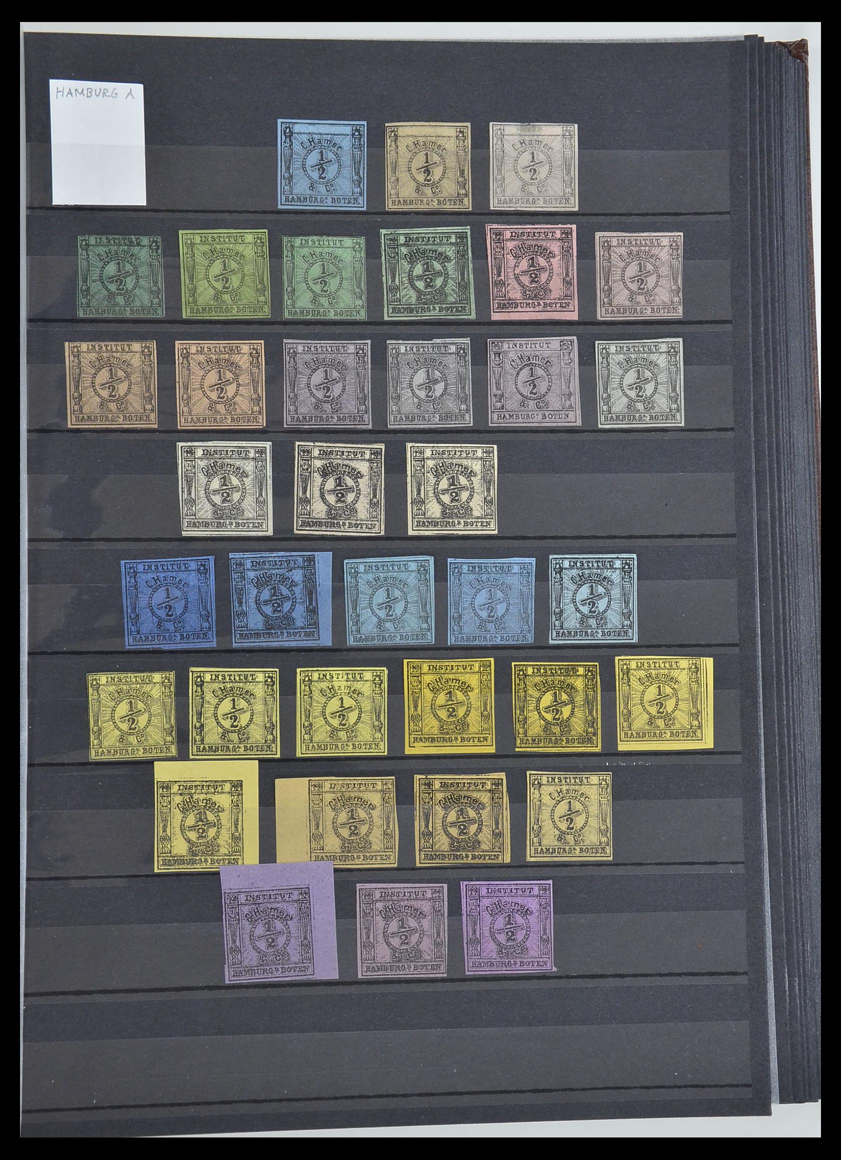 33552 021 - Postzegelverzameling 33552 Duitsland stadspost 1880-1905.