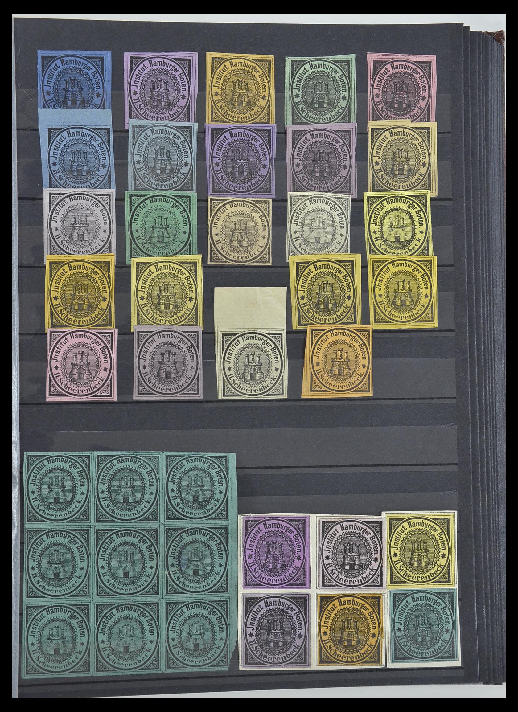 33552 023 - Postzegelverzameling 33552 Duitsland stadspost 1880-1905.