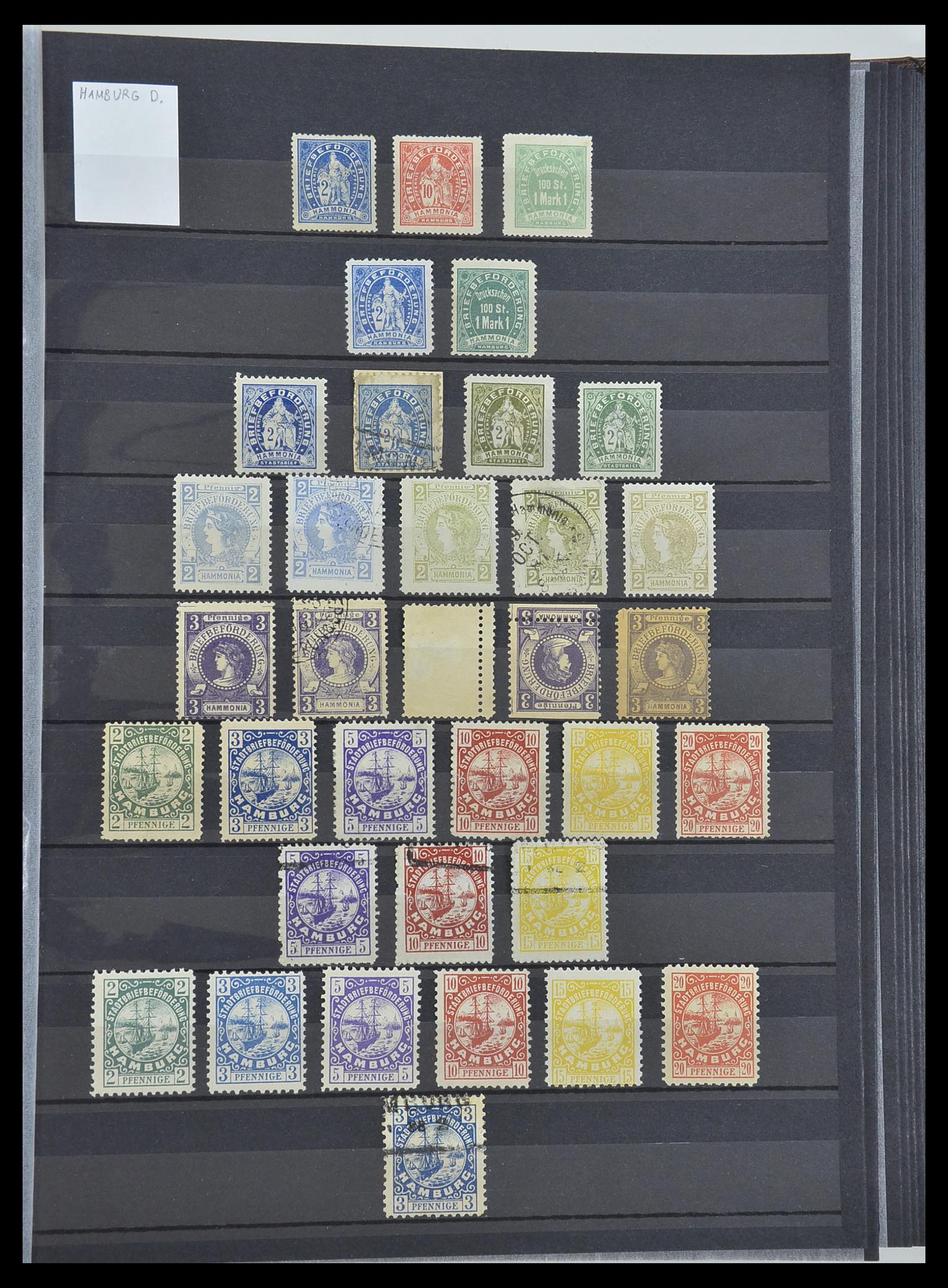 33552 031 - Postzegelverzameling 33552 Duitsland stadspost 1880-1905.
