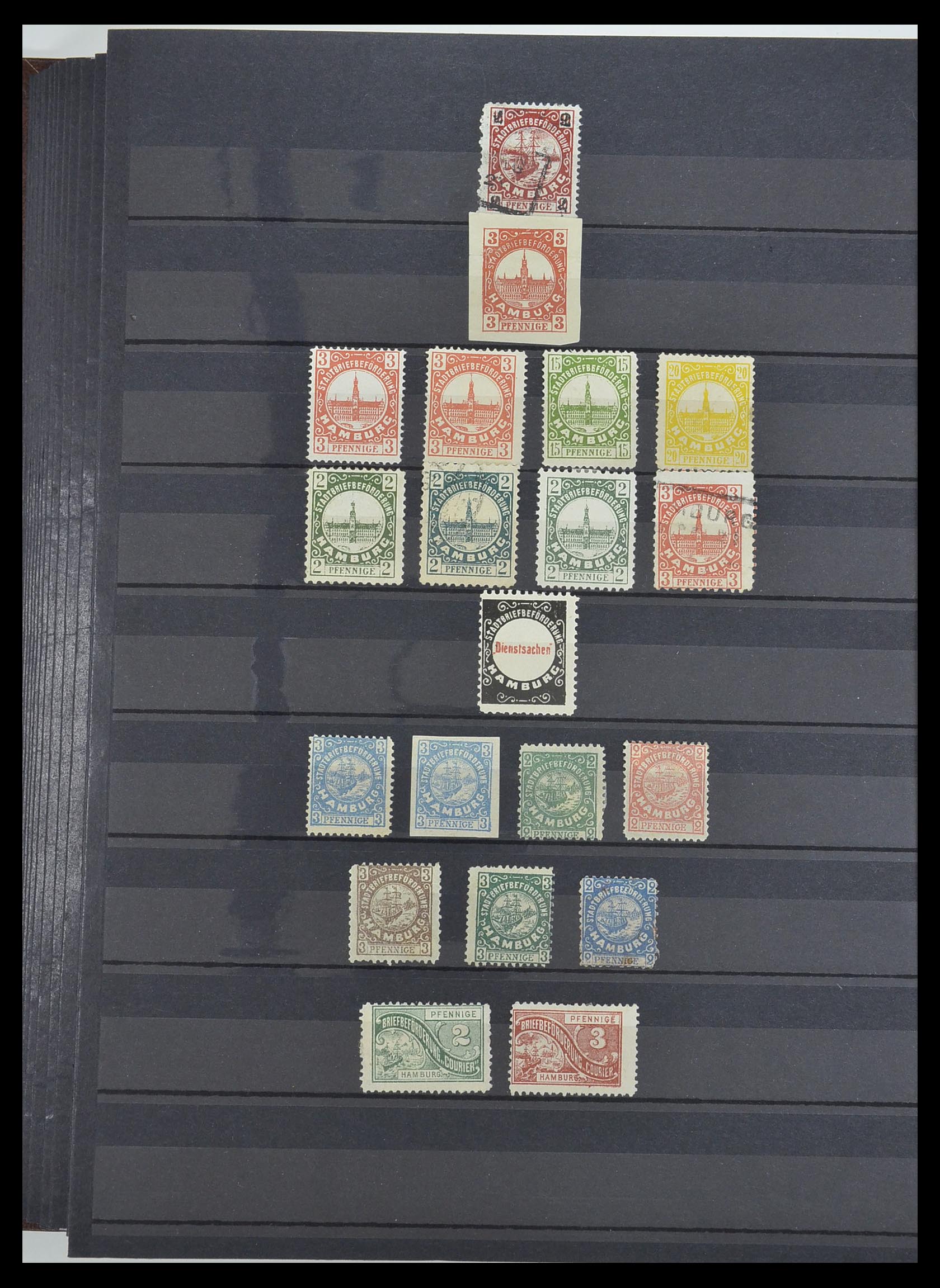 33552 032 - Postzegelverzameling 33552 Duitsland stadspost 1880-1905.
