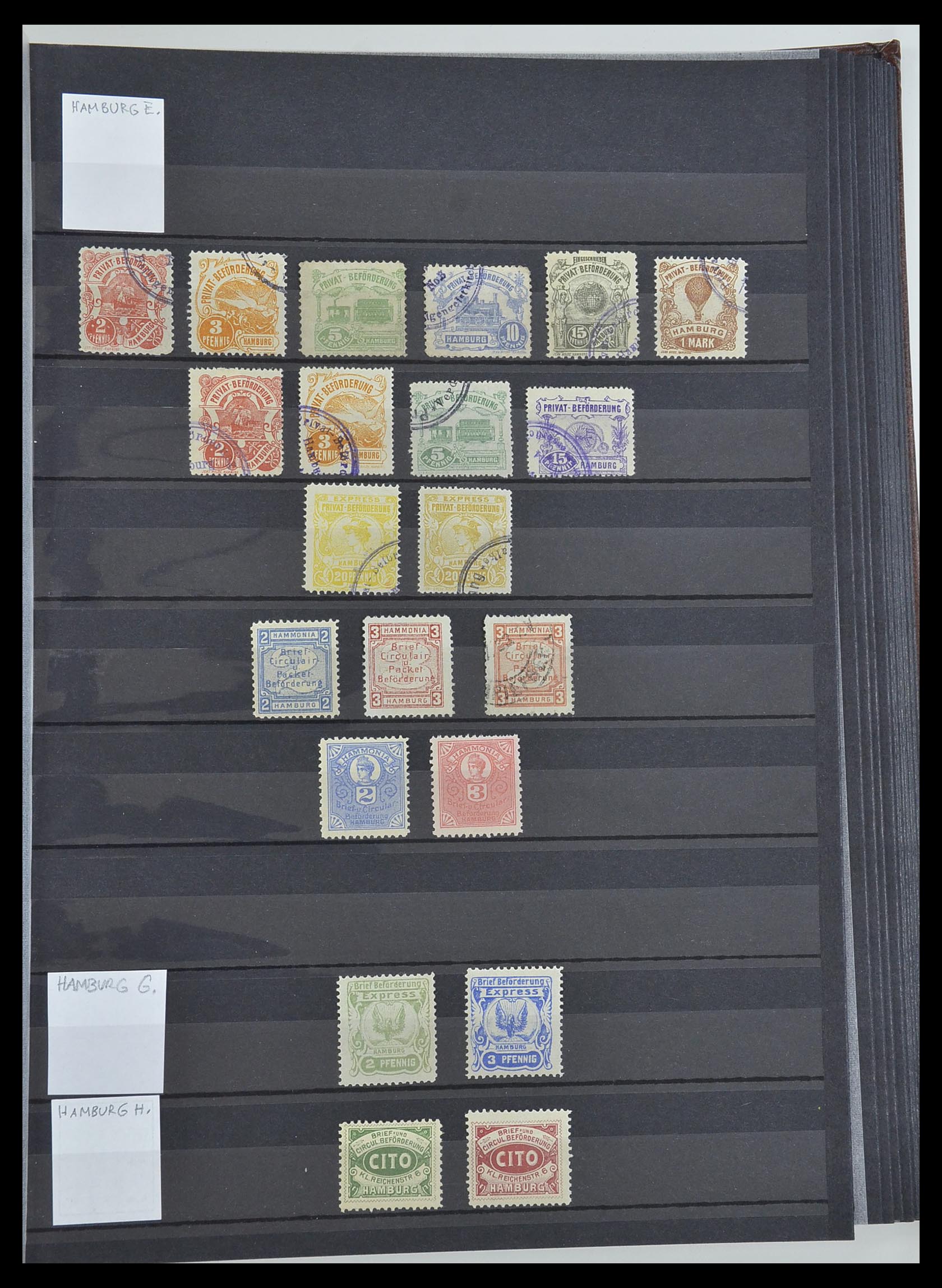 33552 033 - Postzegelverzameling 33552 Duitsland stadspost 1880-1905.