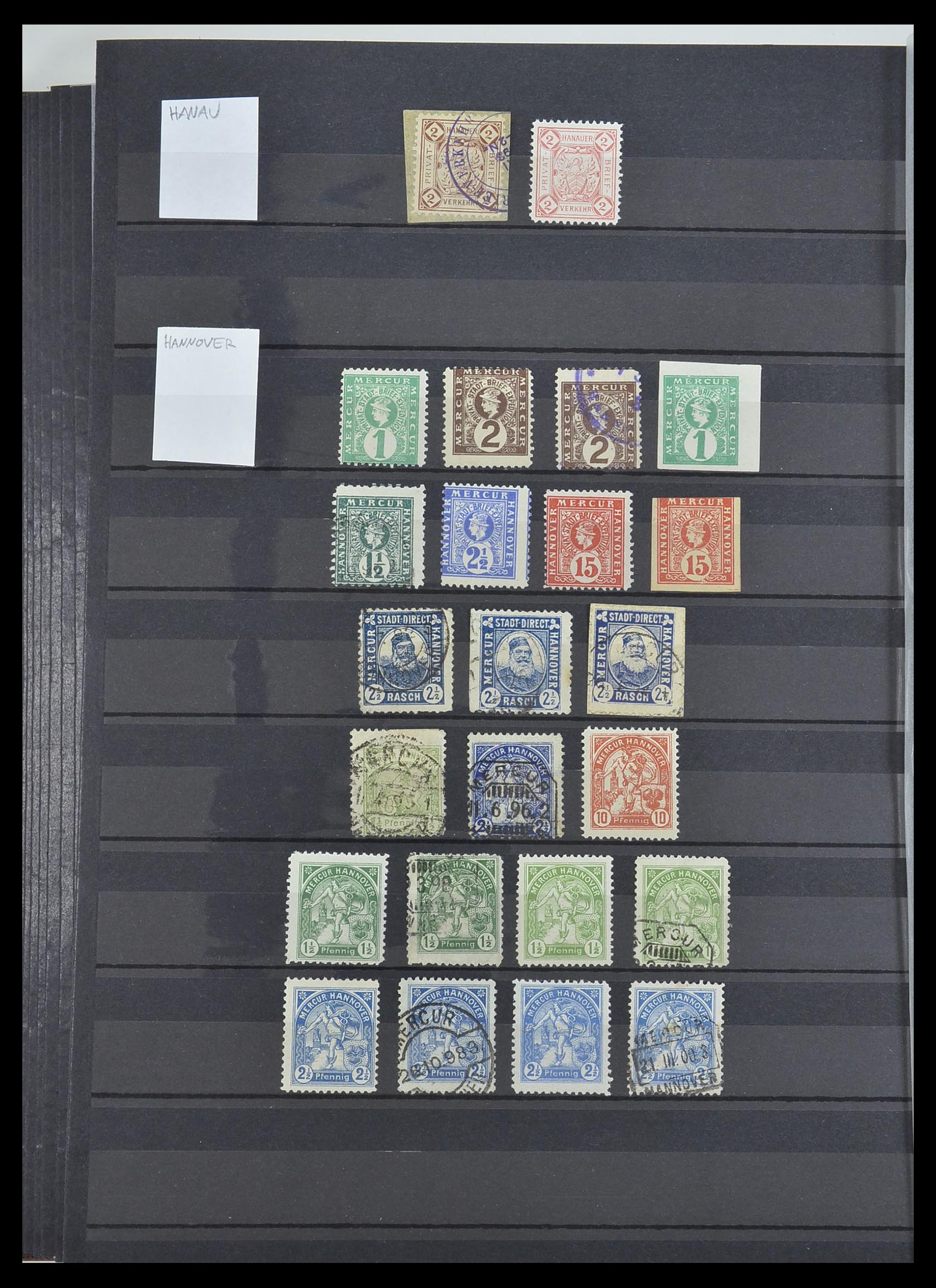 33552 034 - Stamp collection 33552 Germany local post 1880-1905.