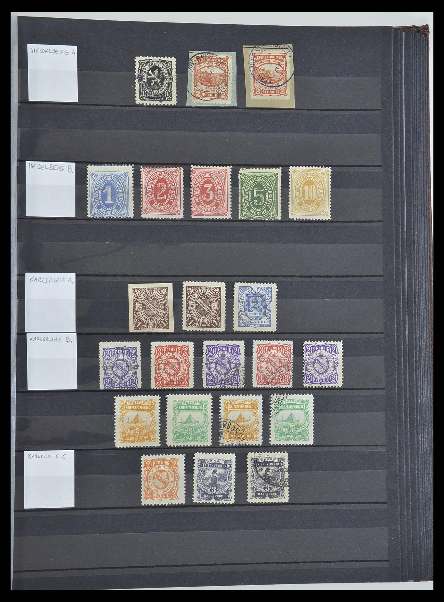33552 035 - Postzegelverzameling 33552 Duitsland stadspost 1880-1905.