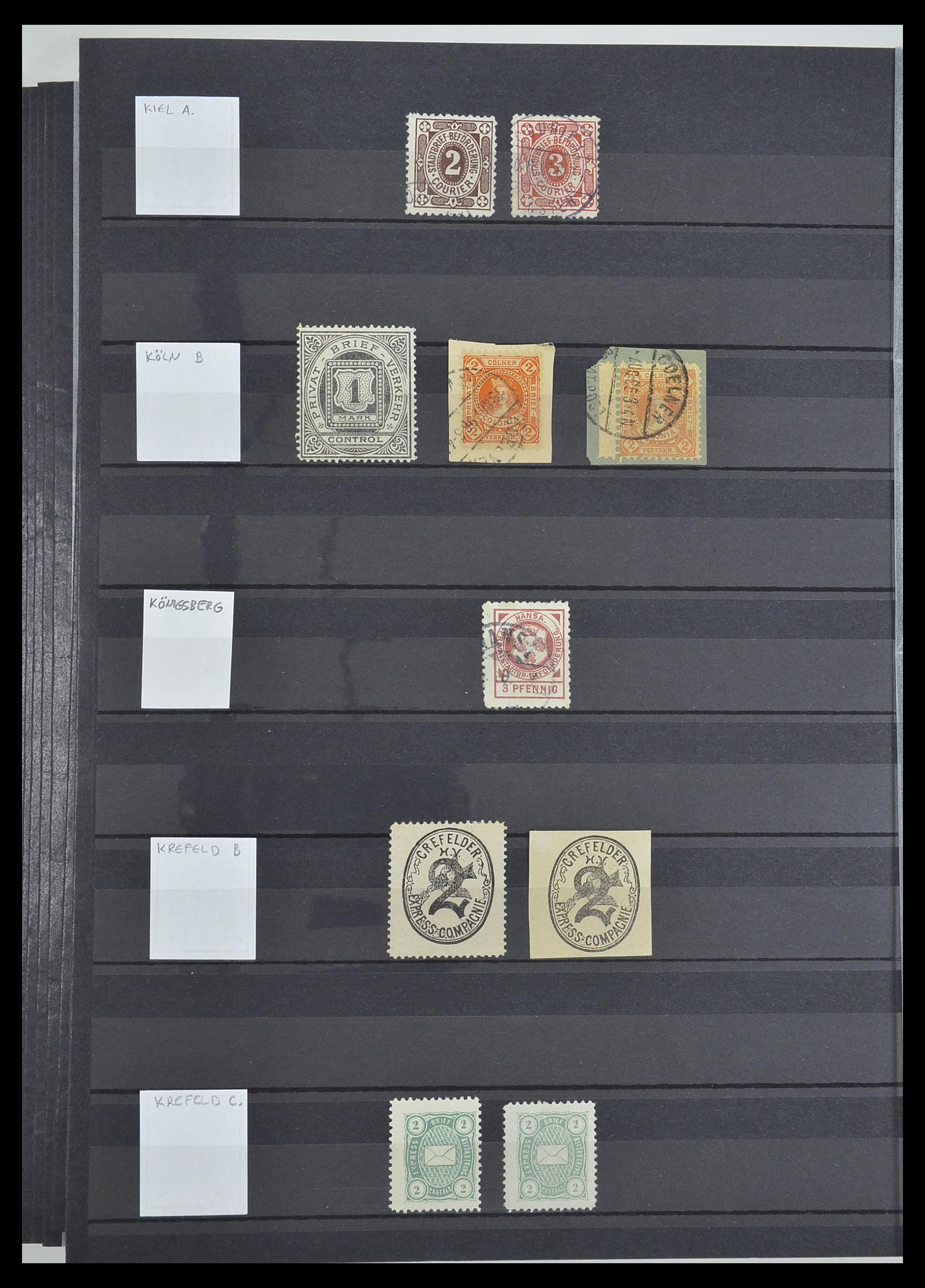 33552 036 - Postzegelverzameling 33552 Duitsland stadspost 1880-1905.