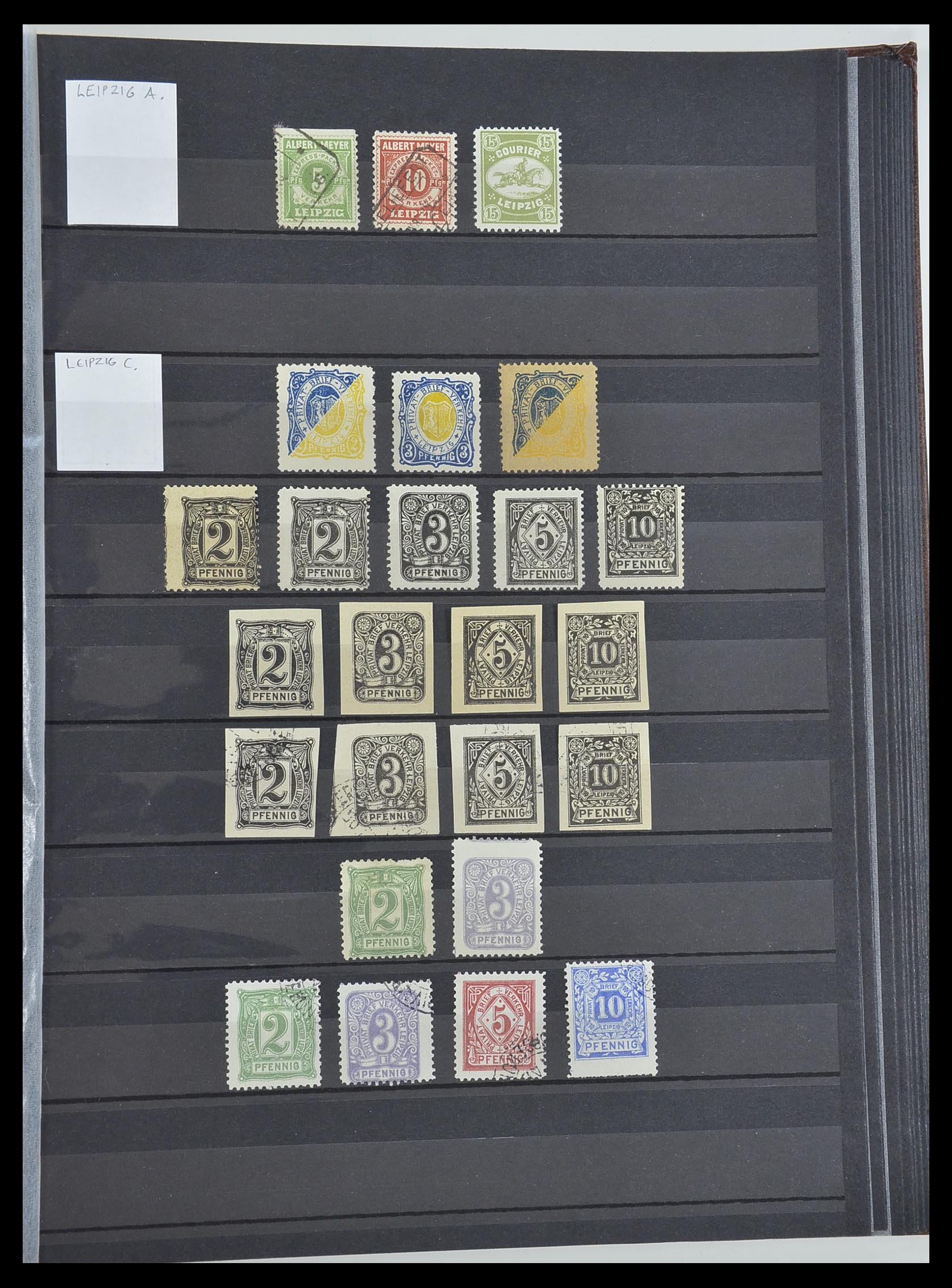 33552 037 - Postzegelverzameling 33552 Duitsland stadspost 1880-1905.