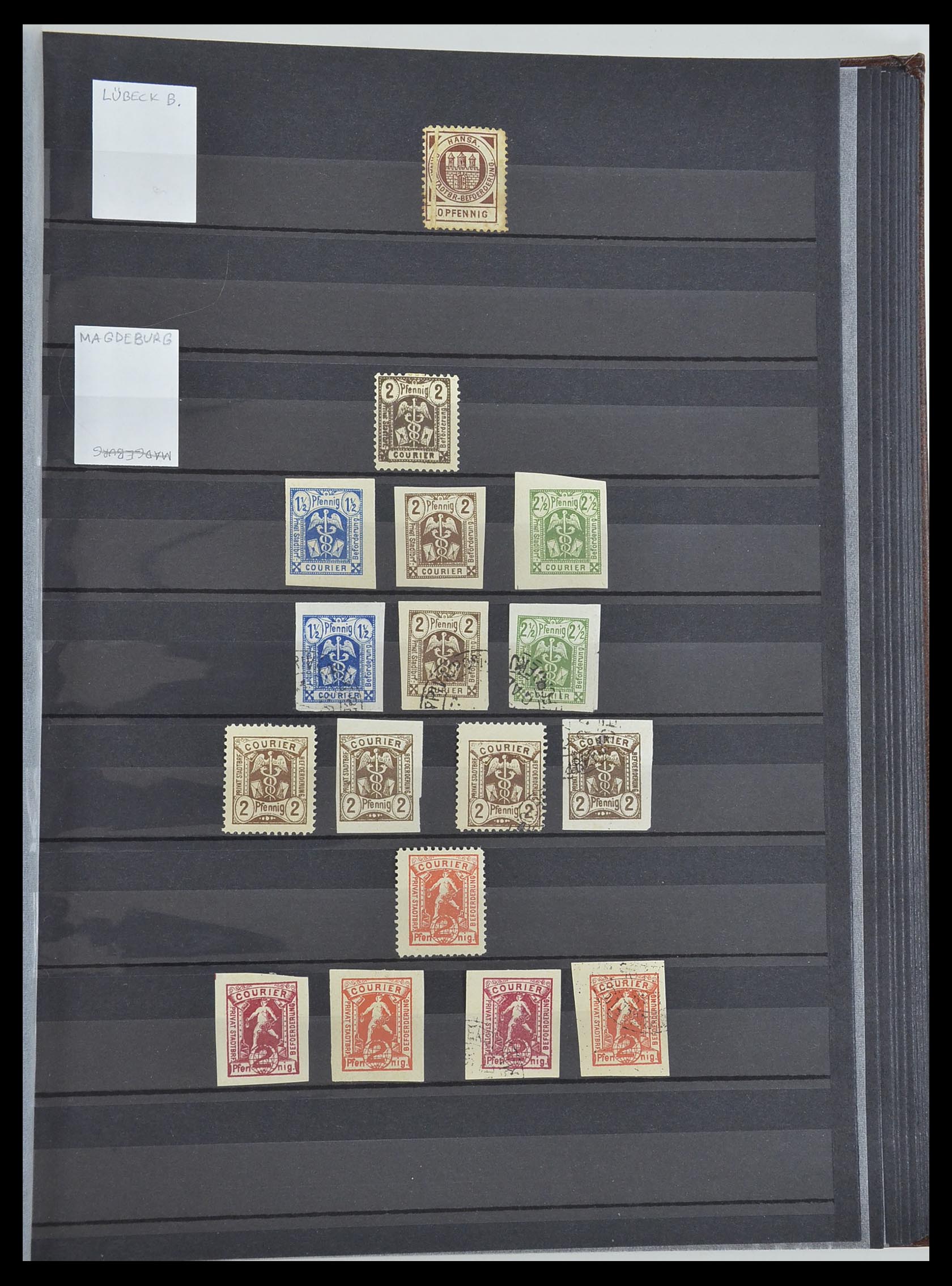 33552 039 - Postzegelverzameling 33552 Duitsland stadspost 1880-1905.