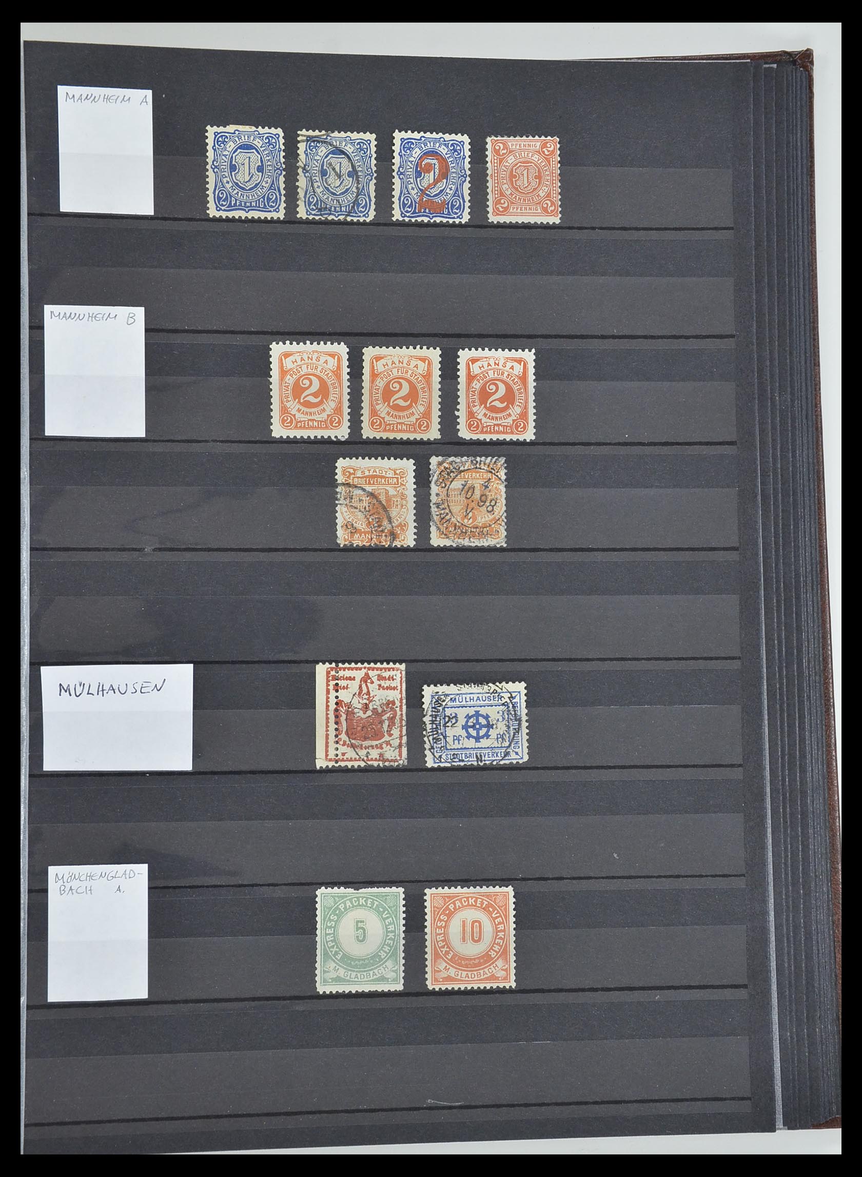 33552 041 - Postzegelverzameling 33552 Duitsland stadspost 1880-1905.