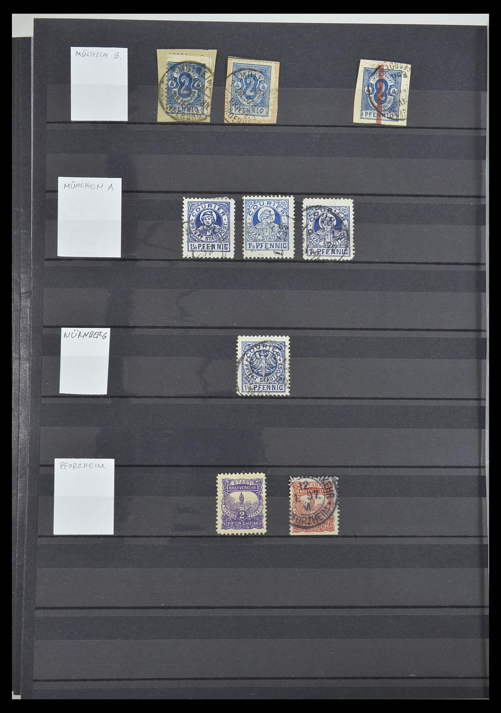 33552 043 - Postzegelverzameling 33552 Duitsland stadspost 1880-1905.