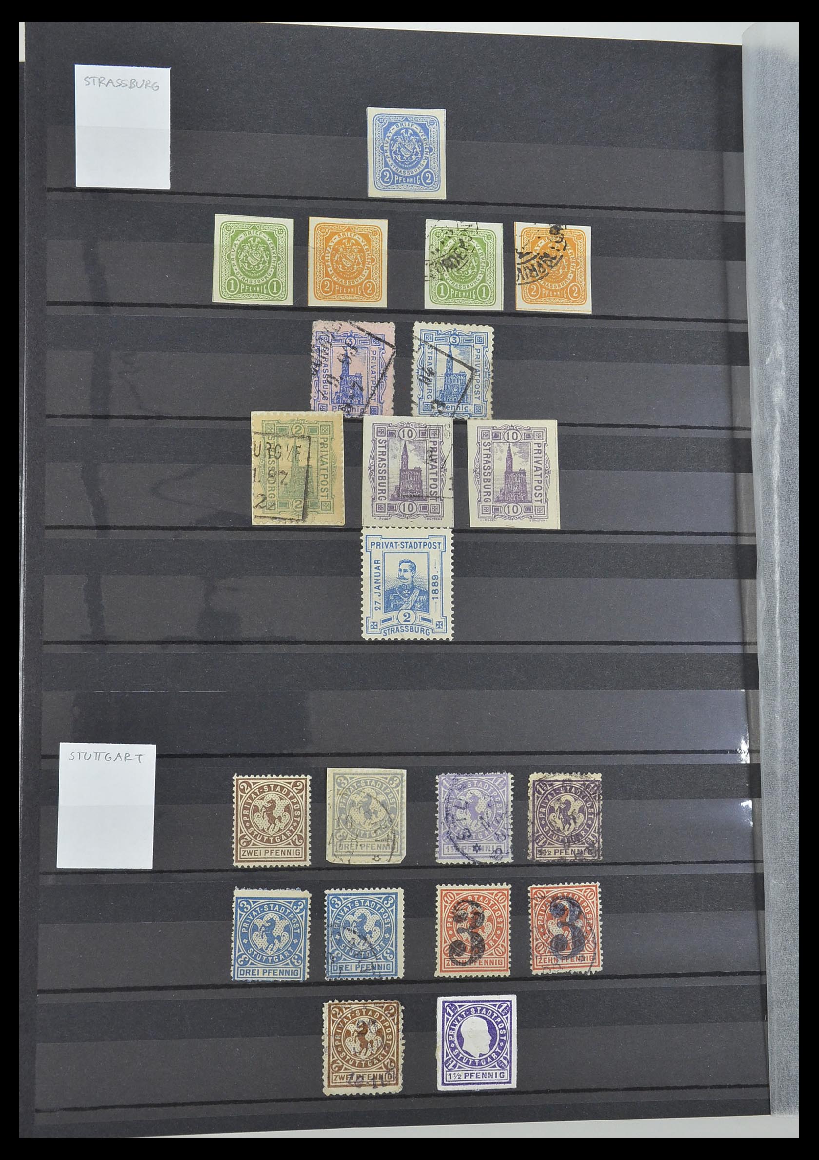 33552 044 - Postzegelverzameling 33552 Duitsland stadspost 1880-1905.