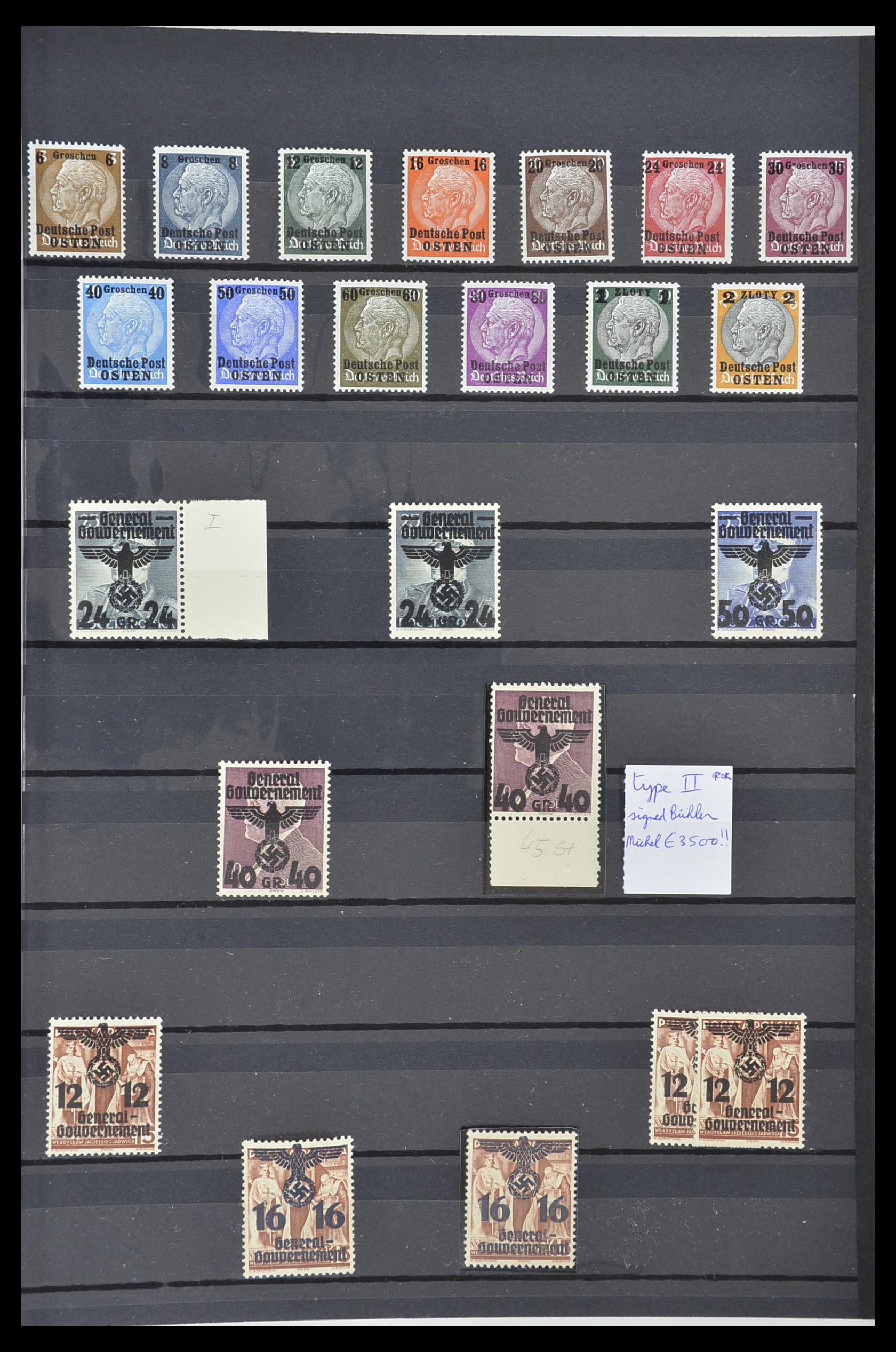 33553 001 - Postzegelverzameling 33553 Duitse gebieden en bezettingen 1939-1948.
