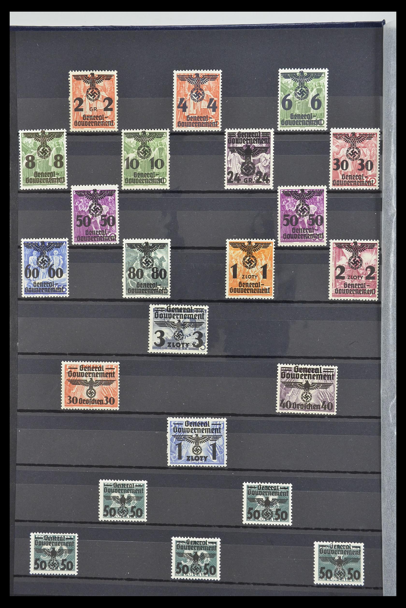 33553 002 - Postzegelverzameling 33553 Duitse gebieden en bezettingen 1939-1948.