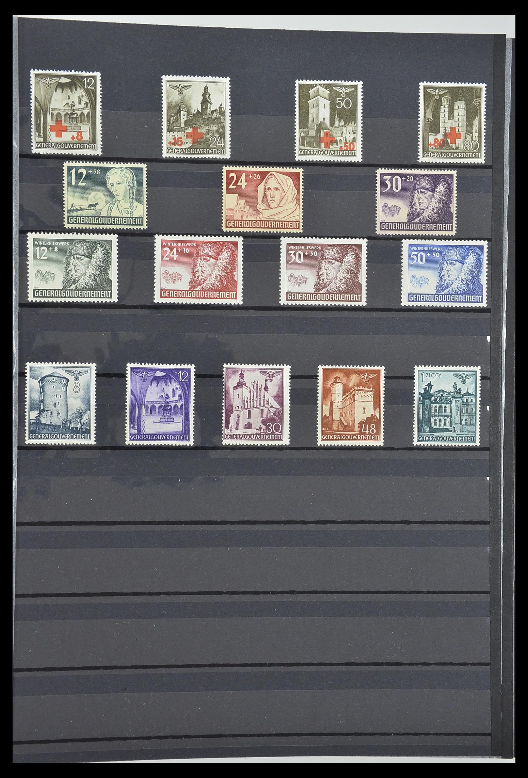 33553 004 - Postzegelverzameling 33553 Duitse gebieden en bezettingen 1939-1948.