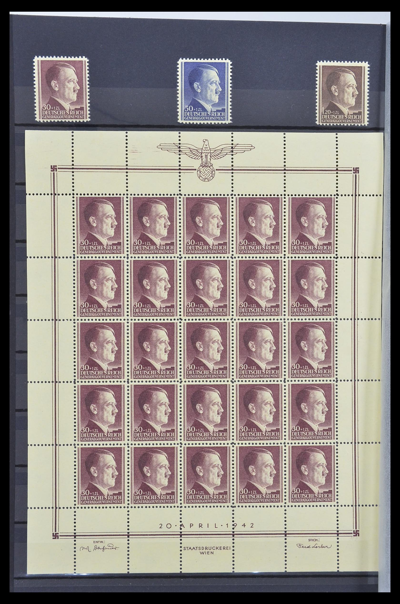 33553 009 - Postzegelverzameling 33553 Duitse gebieden en bezettingen 1939-1948.