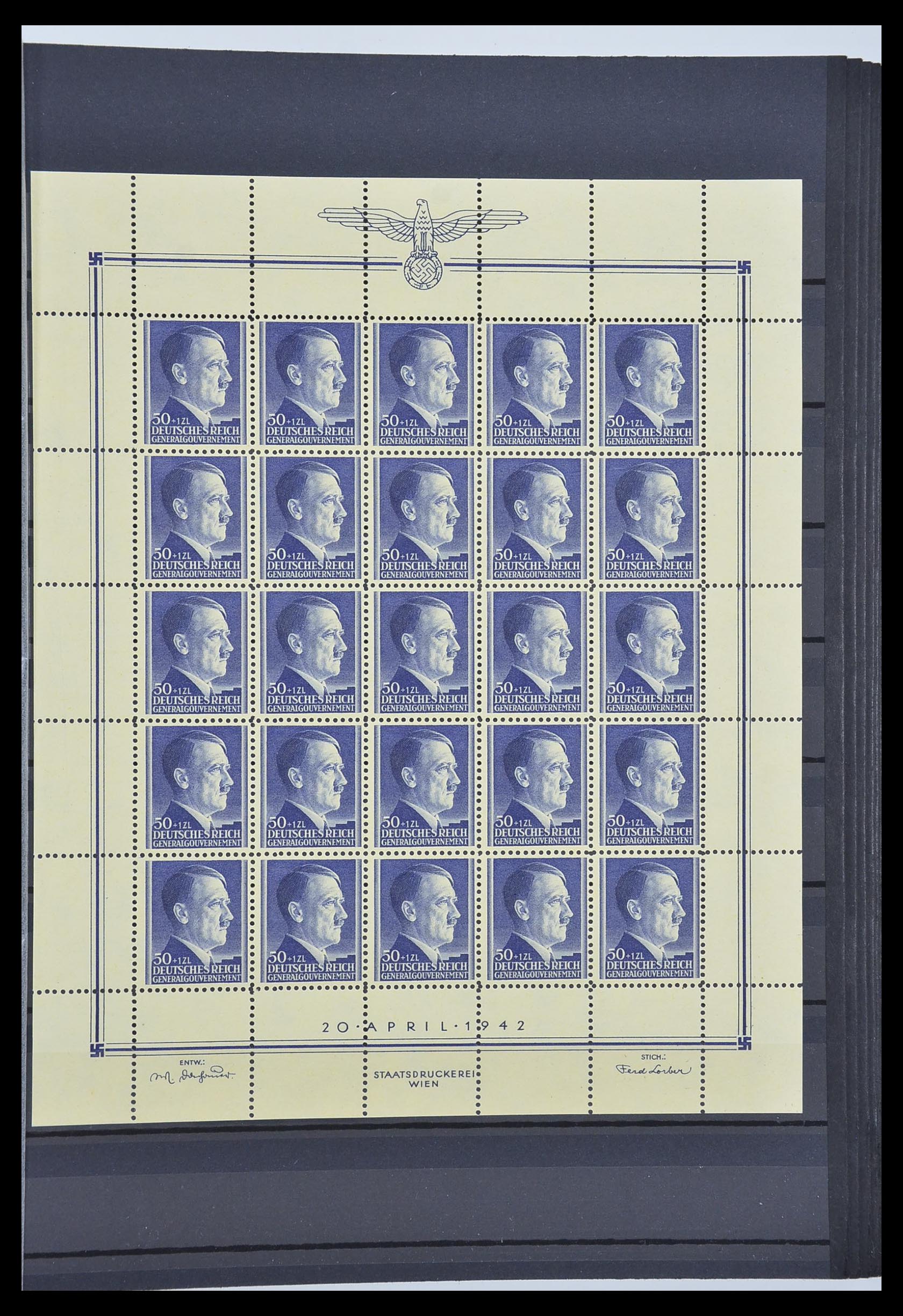 33553 010 - Postzegelverzameling 33553 Duitse gebieden en bezettingen 1939-1948.