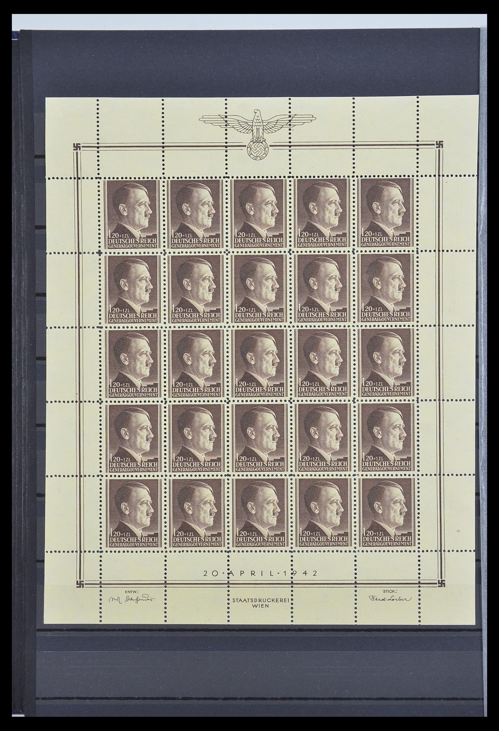 33553 011 - Postzegelverzameling 33553 Duitse gebieden en bezettingen 1939-1948.