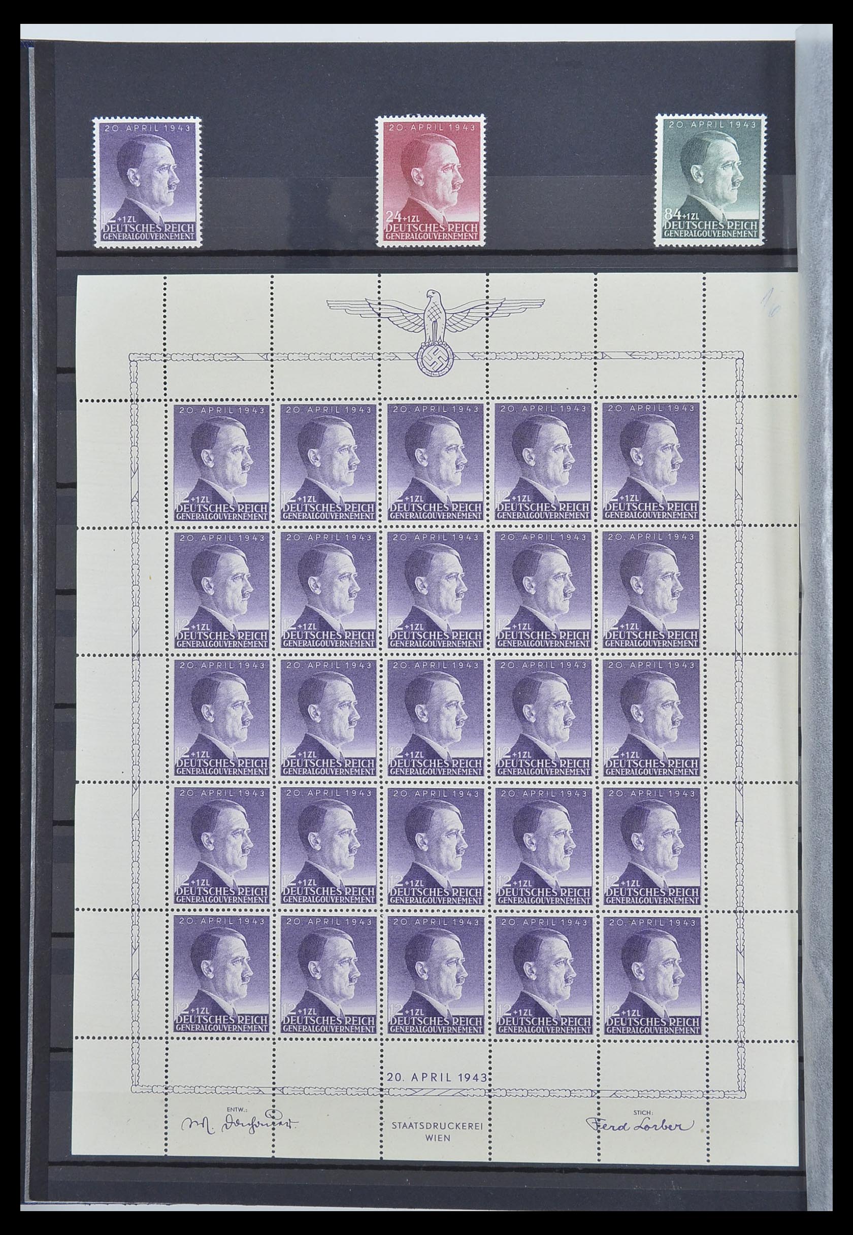 33553 013 - Postzegelverzameling 33553 Duitse gebieden en bezettingen 1939-1948.