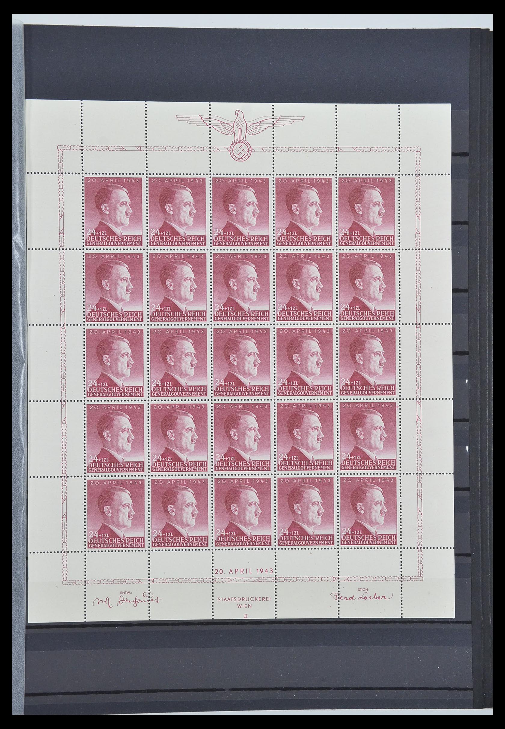 33553 014 - Postzegelverzameling 33553 Duitse gebieden en bezettingen 1939-1948.