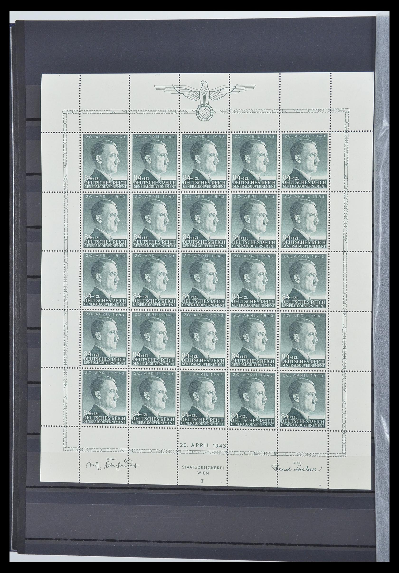 33553 015 - Postzegelverzameling 33553 Duitse gebieden en bezettingen 1939-1948.