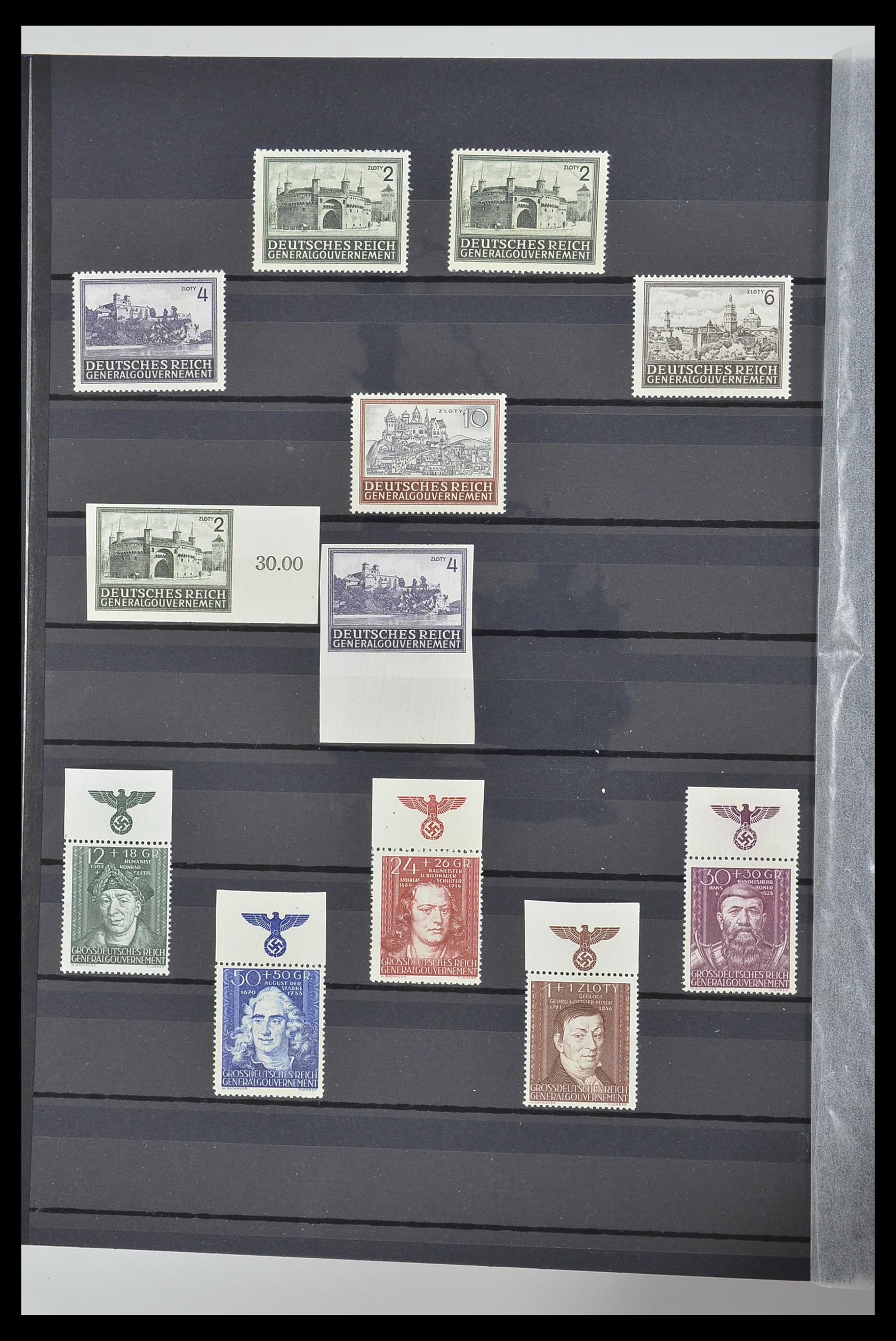 33553 017 - Postzegelverzameling 33553 Duitse gebieden en bezettingen 1939-1948.